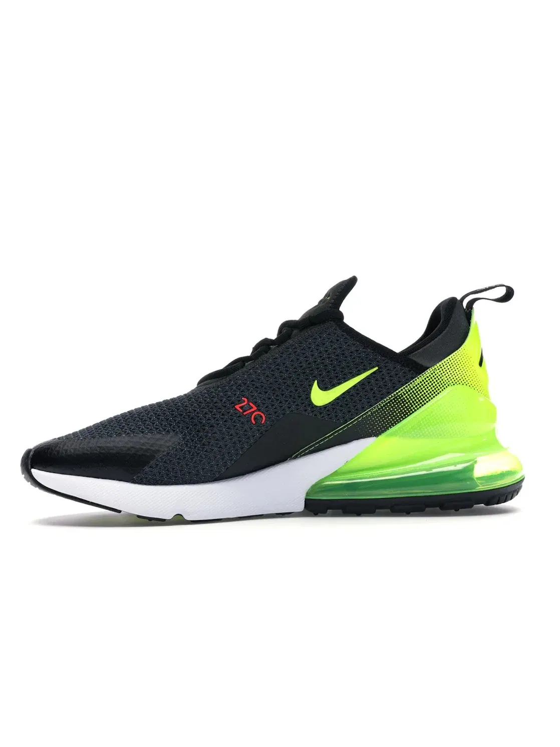 Мужские кроссовки с контрастными акцентами Nike Air Max 270 — изображение 3 из 4, черный/яркий