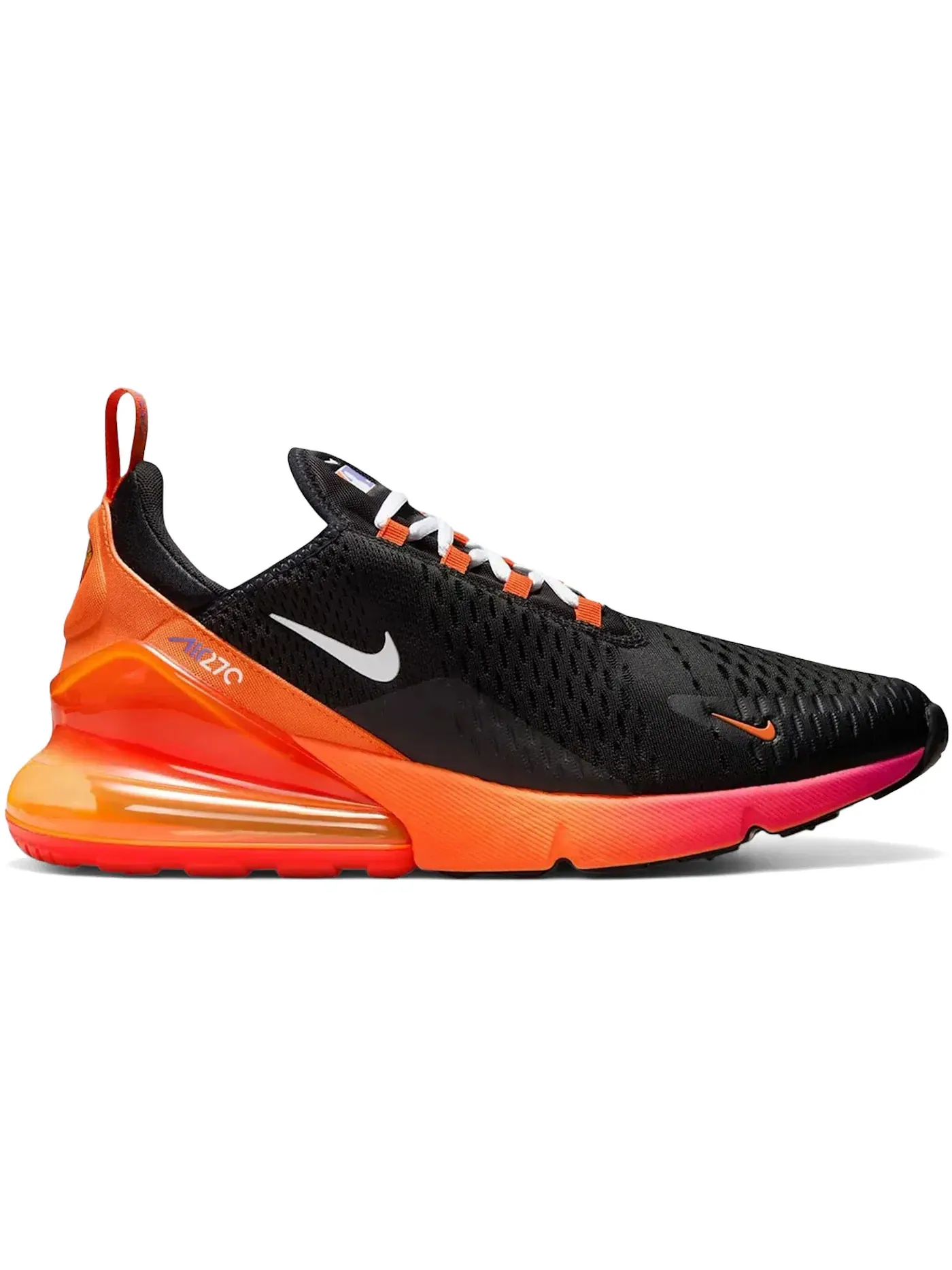 Мужские кроссовки Lifestyle Nike Air Max 270 — изображение 1 из 1, черный/белый/оранжевый