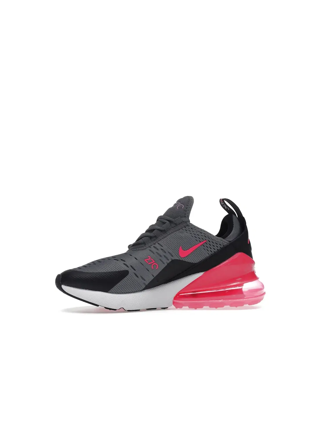 Детские кроссовки Lifestyle с амортизацией Nike Air Max 270 — изображение 3 из 4, серый/розовый-черный