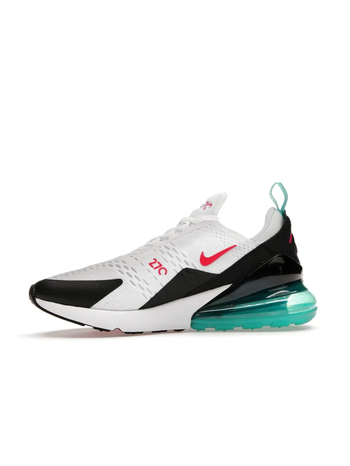 Мужские кроссовки для активного отдыха с длинным шнурком Nike Air Max 270 — изображение 3 из 4, белый/розовый//черный