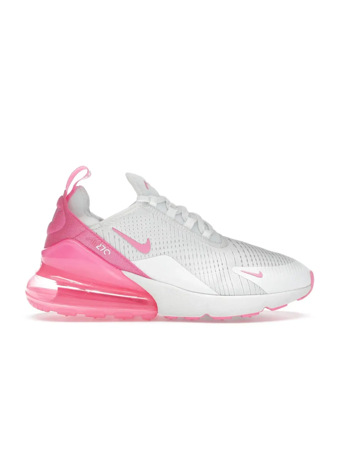 Женские кроссовки Lifestyle с большим блоком Air Nike Air Max 270 Nike — изображение 1 из 4, белый/белый/розовый