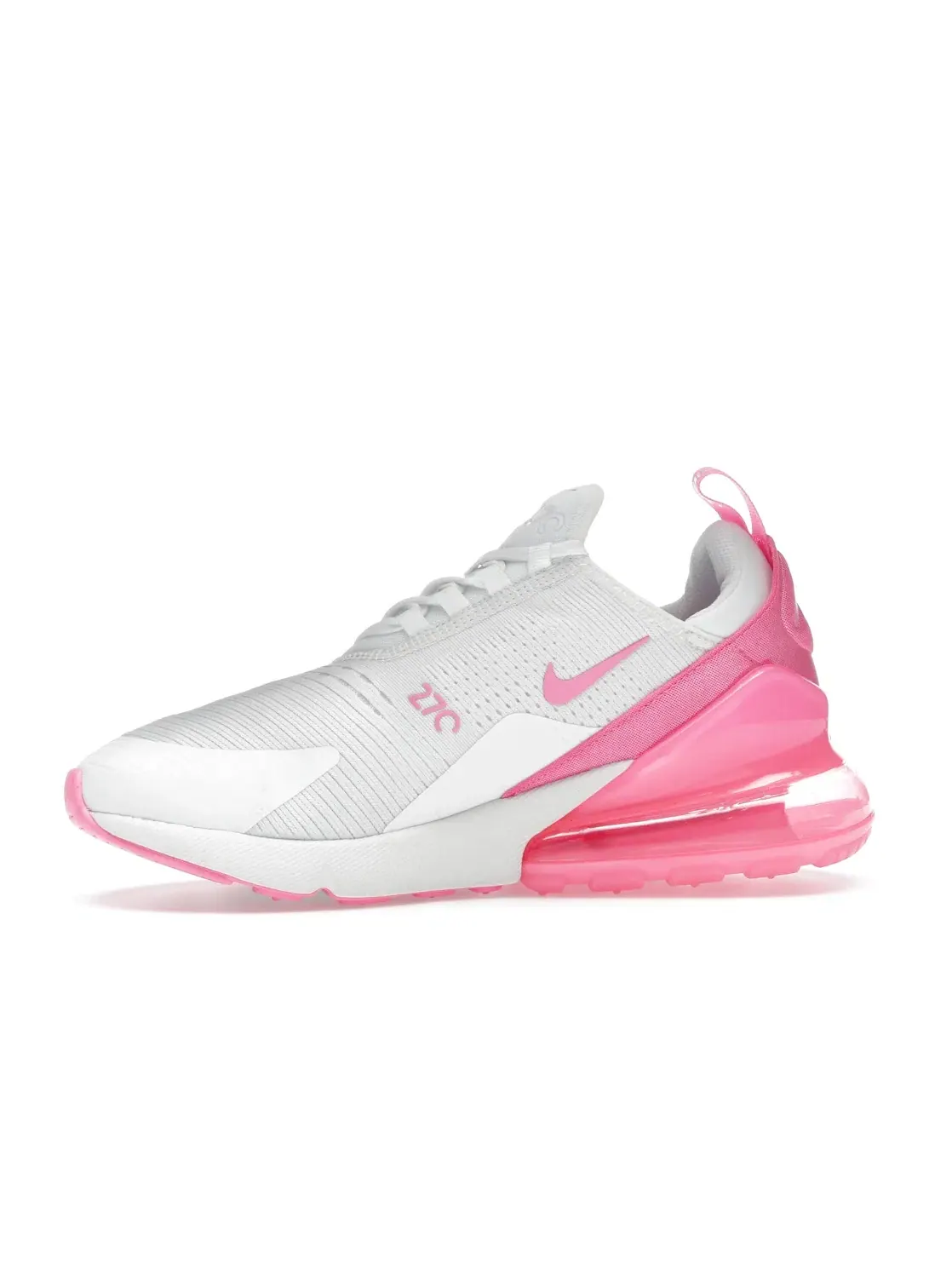 Женские кроссовки Lifestyle с большим блоком Air Nike Air Max 270 Nike — изображение 3 из 4, белый/белый/розовый