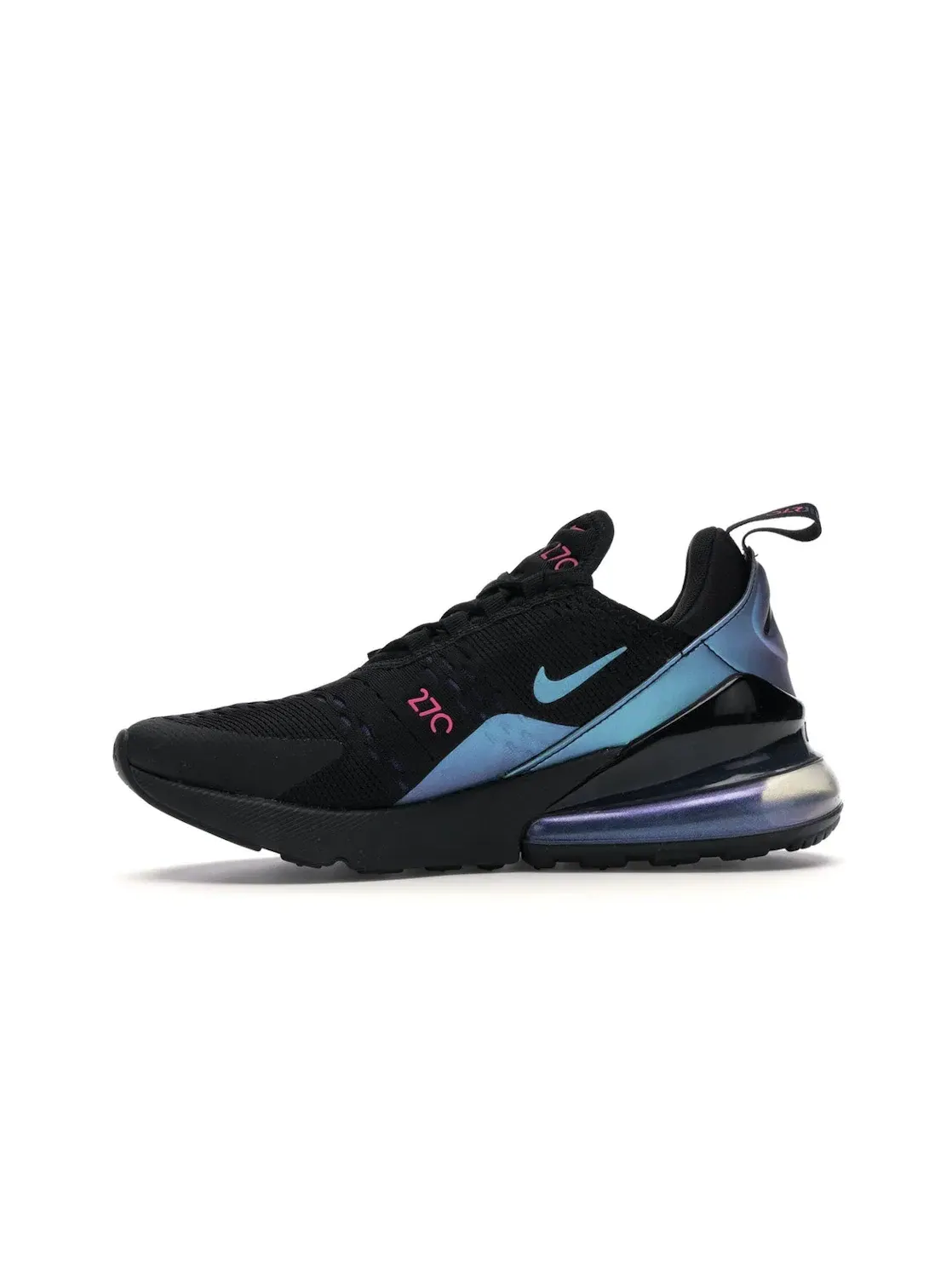 Женские кроссовки Lifestyle с принтом Nike Air Max 270 Nike — изображение 3 из 4, черный/-фиолетовый