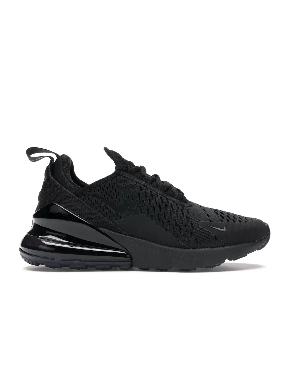 Женские кроссовки с сетчатым верхом Nike Air Max 270 — изображение 1 из 4, черный/черный-черный
