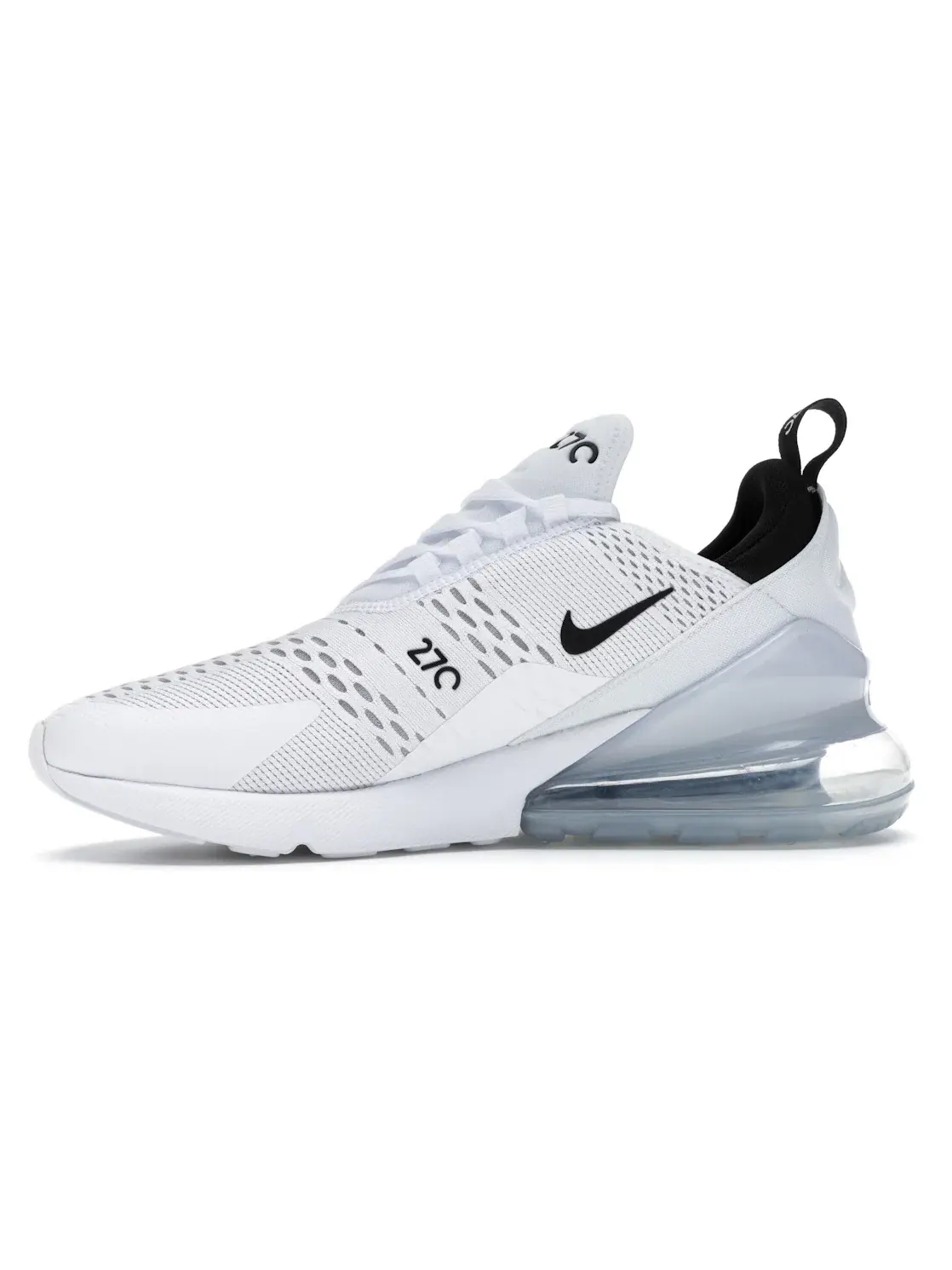 Мужские кроссовки с амортизацией Nike Air Max 270 — изображение 3 из 4, белый/черный-белый