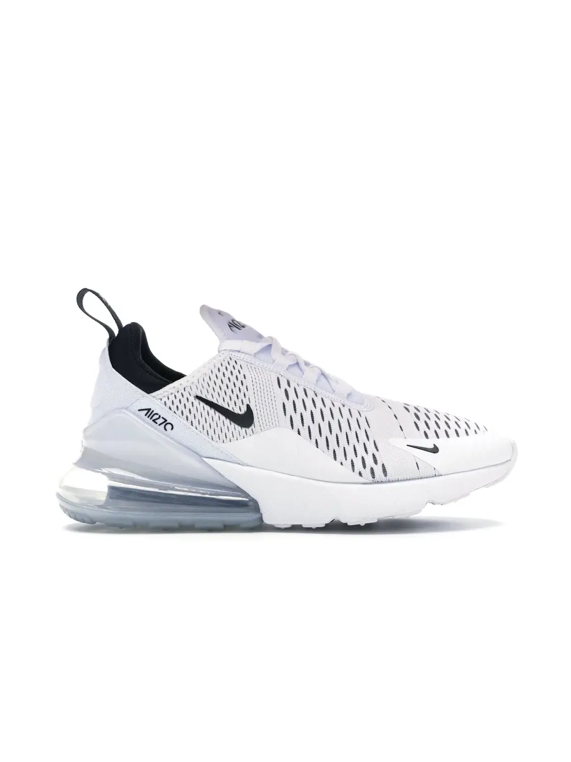 Женские кроссовки Lifestyle с амортизацией Nike Air Max 270 — изображение 1 из 4, белый/черный-белый