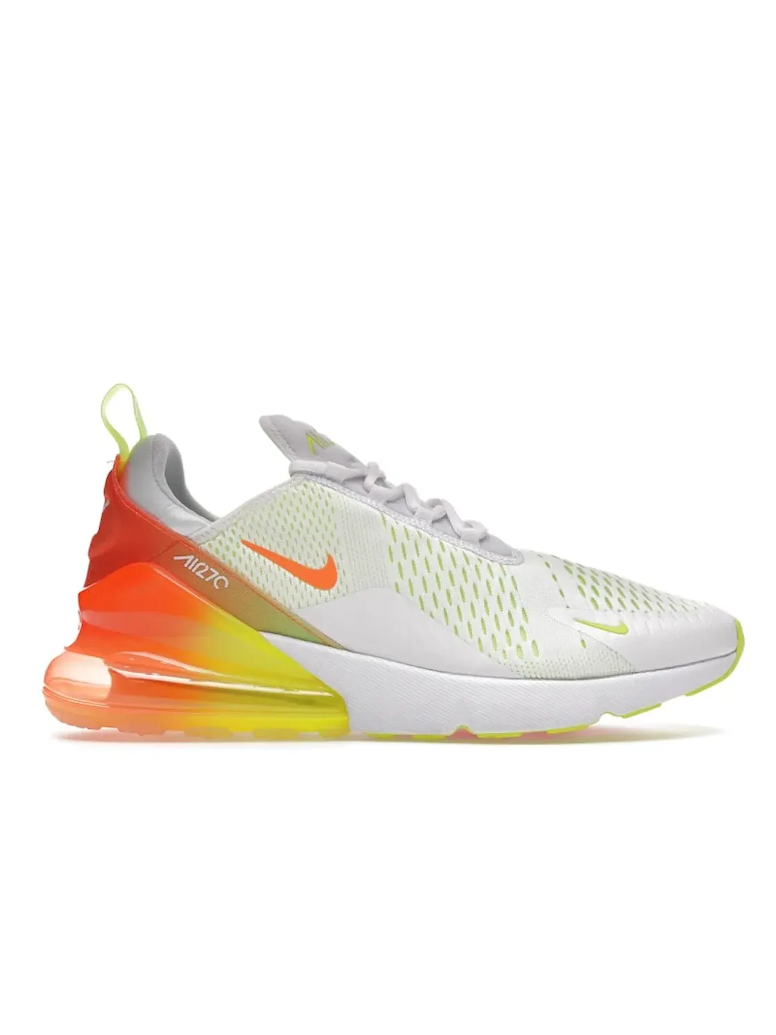 Мужские кроссовки Lifestyle с амортизацией Nike Air Max 270 — изображение 1 из 4, белый/-оранжевый