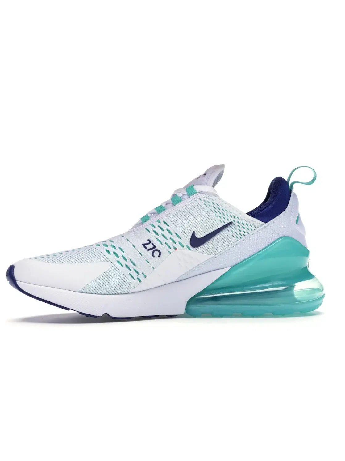 Мужские кроссовки с амортизацией Nike Air Max 270 — изображение 3 из 4, белый/-глубокий синий