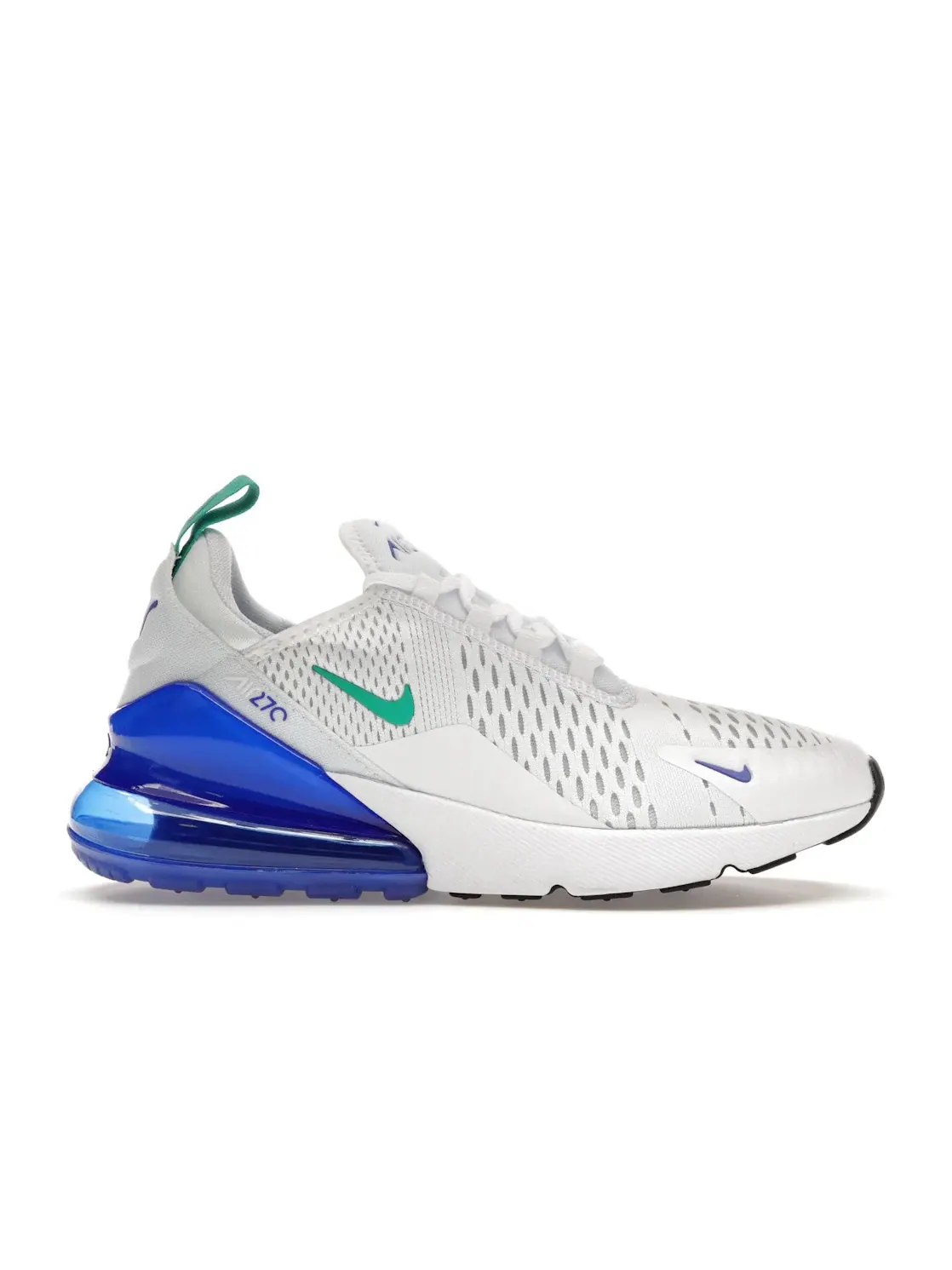 Женские кроссовки с амортизацией Nike Air Max 270 Nike — изображение 1 из 4, белый/зеленый//черный