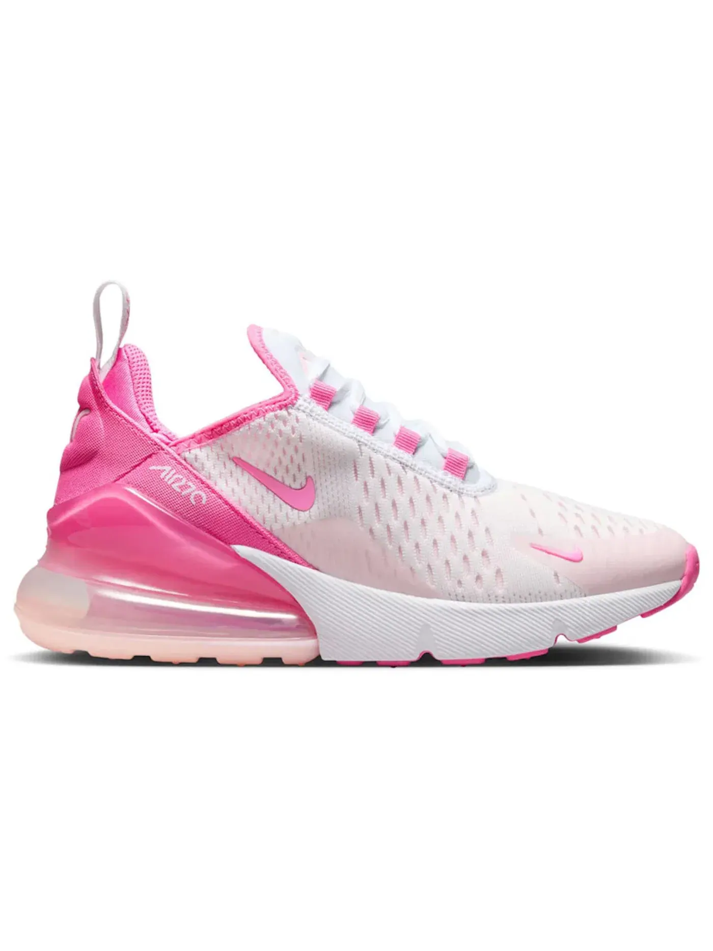 Детские кроссовки для девочек с амортизацией Nike Air Max 270 Nike — изображение 1 из 1, белый/розовый/розовый