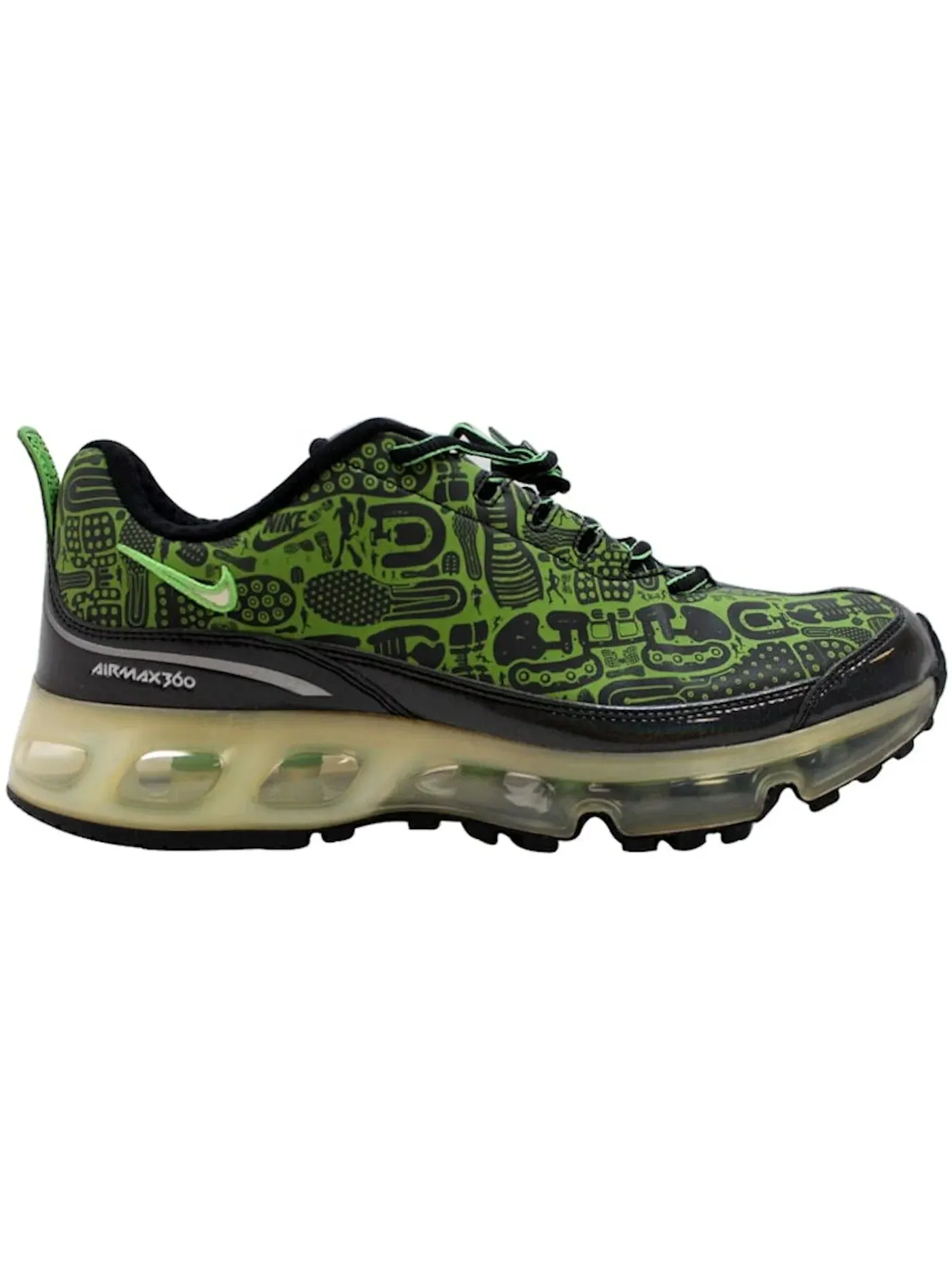 Мужские кроссовки Lifestyle Nike Air Max 360 — изображение 1 из 1, черный/зеленый-белый