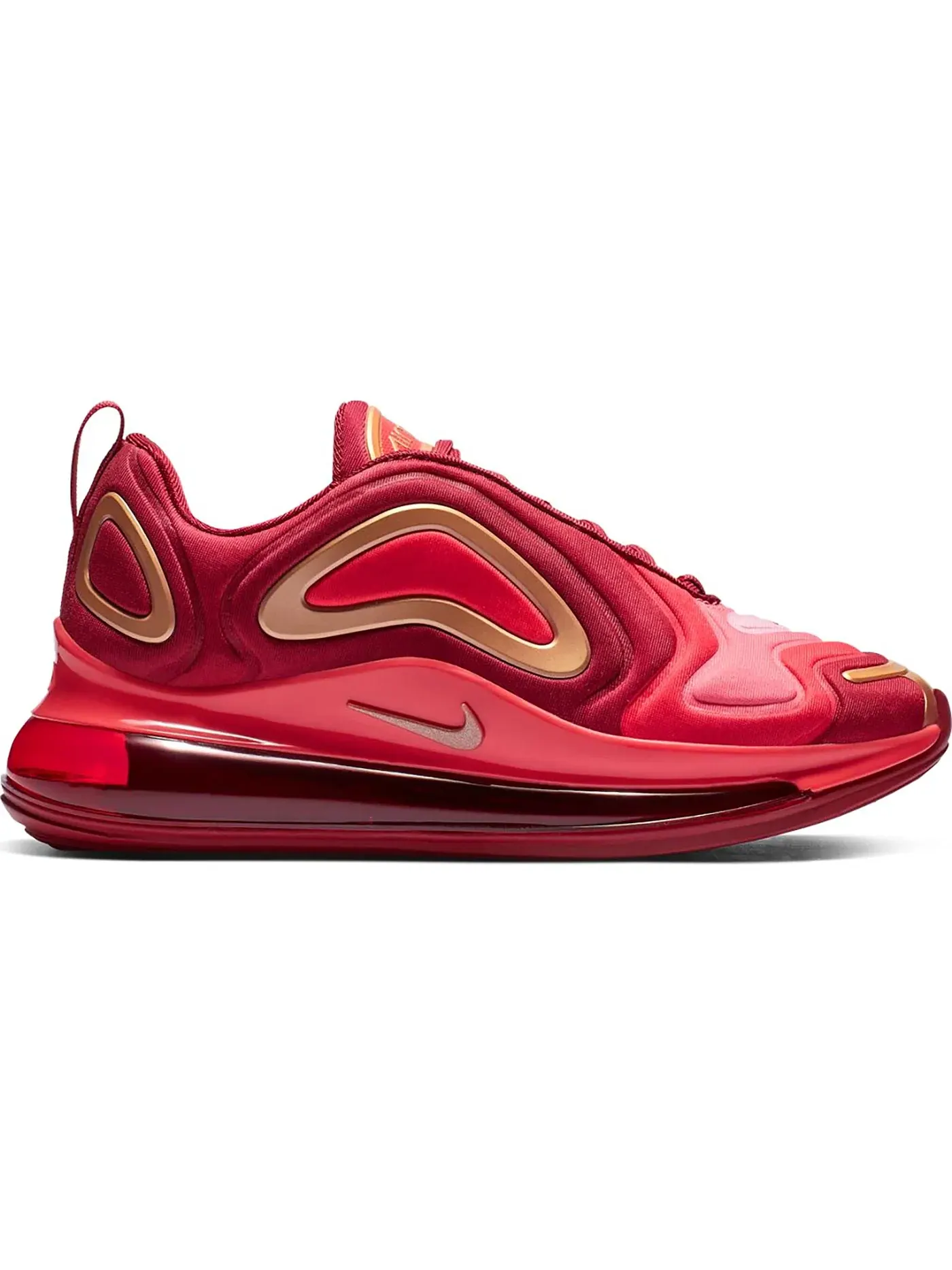 Детские кроссовки Lifestyle с амортизацией Nike Air Max 720 Nike — изображение 1 из 1, металлик красный красный