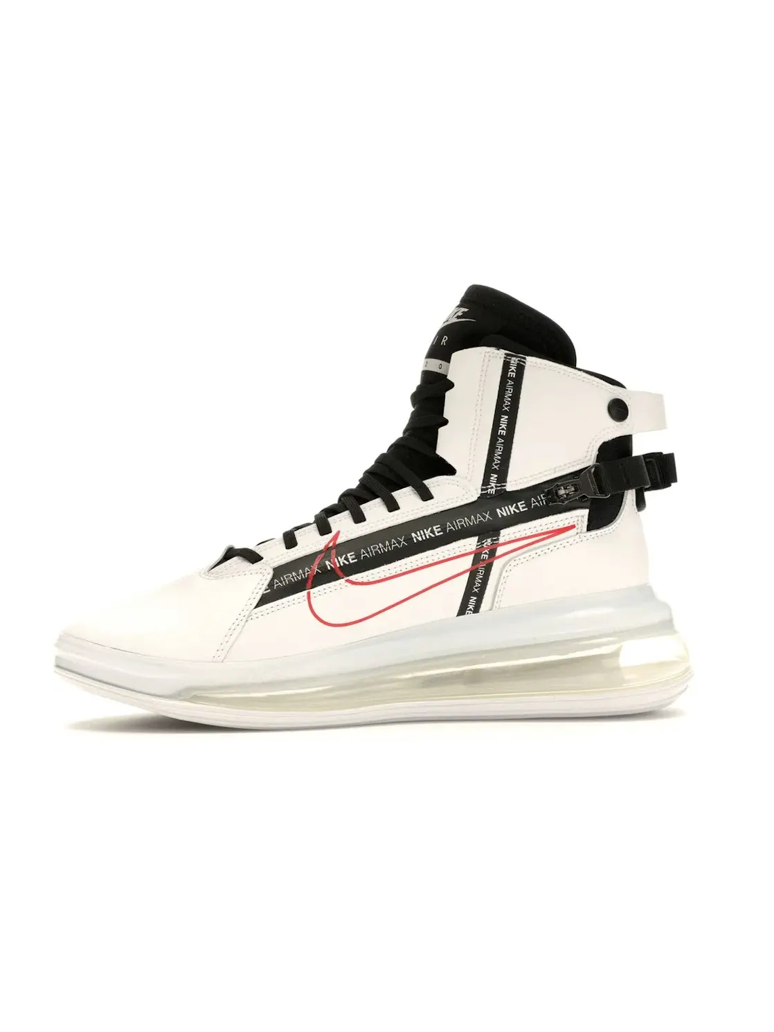 Мужские кроссовки Lifestyle с системой шнуровки Nike Air Max 720 Saturn — изображение 3 из 4, белый/черный-красный