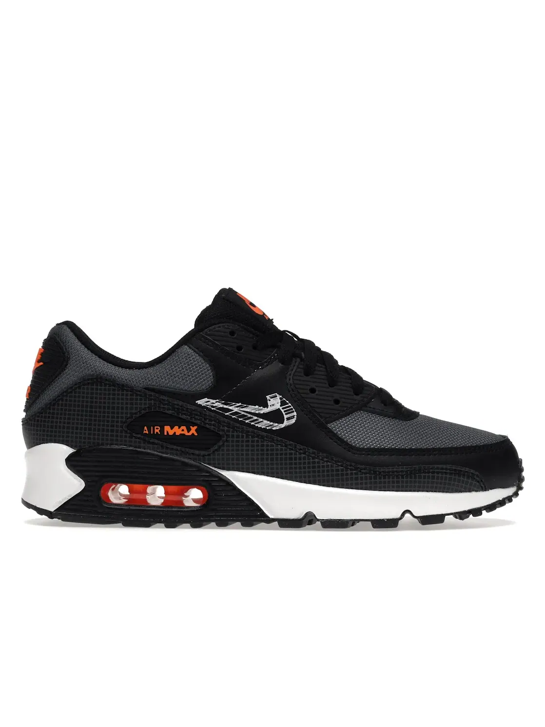 Мужские кроссовки Lifestyle Nike Air Max 90 — изображение 1 из 4, черный/серый/оранжевый