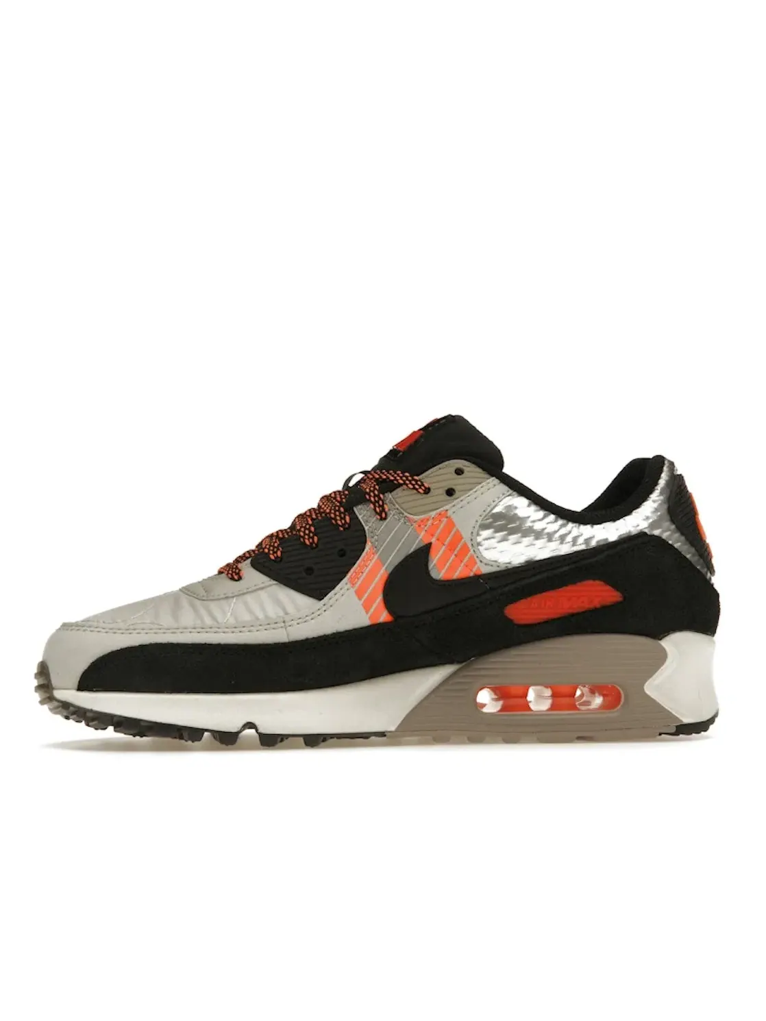 Мужские кроссовки Lifestyle Nike Air Max 90 — изображение 3 из 4, светлый/черный-оранжевый