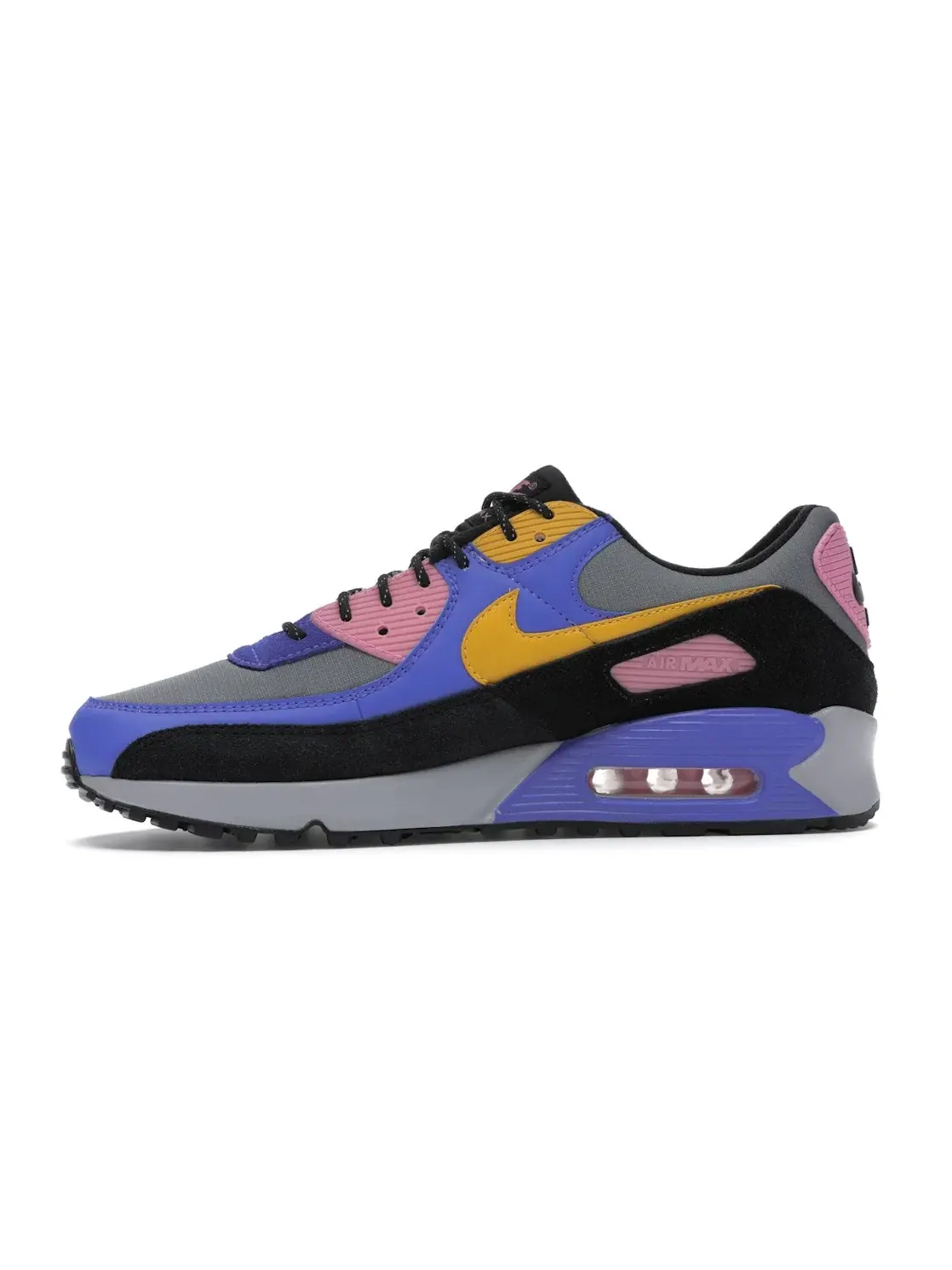 Мужские кроссовки с ярким цветом Nike Air Max 90 Nike — изображение 3 из 4, фиолетовый/-черный