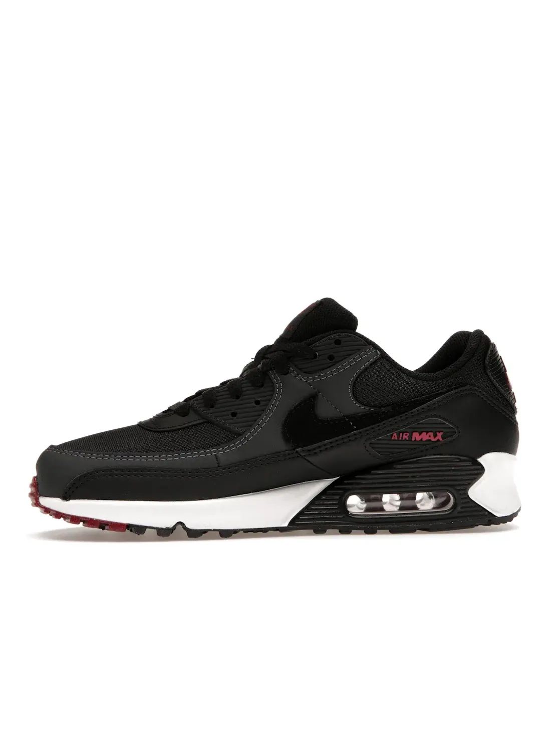 Мужские кроссовки Lifestyle Nike Air Max 90 — изображение 3 из 4, черный/красный/белый