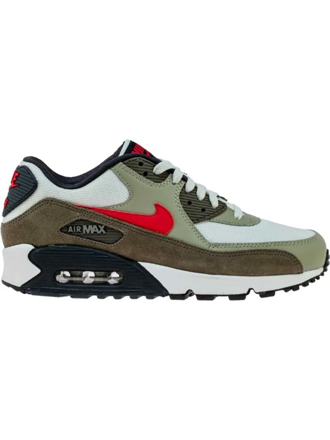 Мужские кроссовки Lifestyle Nike Air Max 90 — изображение 1 из 1, белый/красный-бежевый