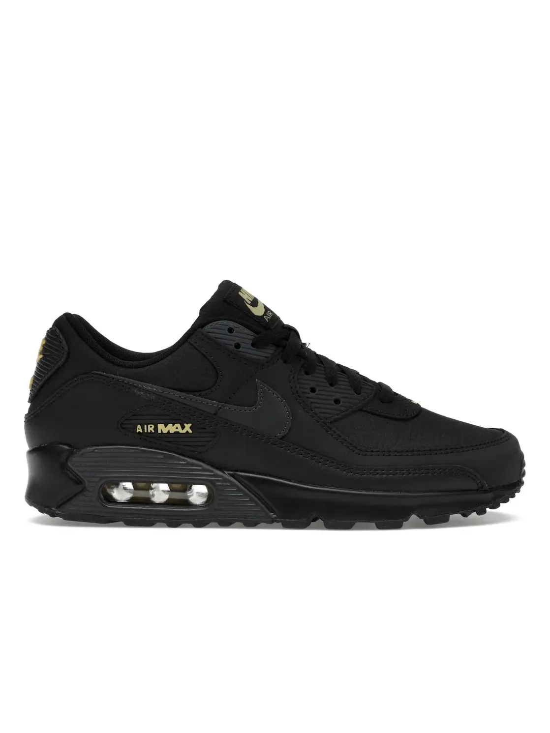 Мужские кроссовки Lifestyle с амортизацией Air Max Nike Air Max 90 — изображение 1 из 4, черный/золотистый