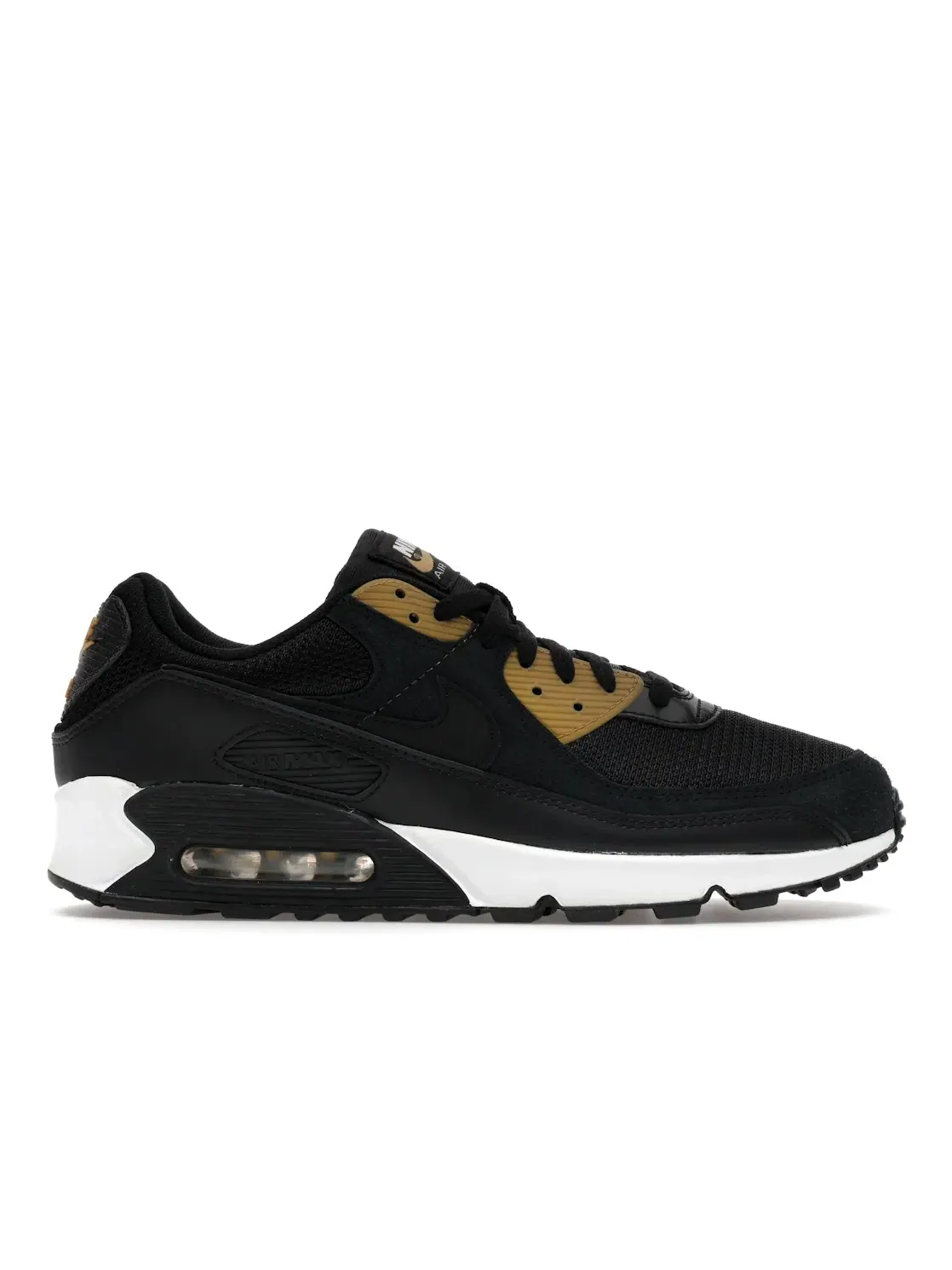 Мужские кроссовки Lifestyle Nike Air Max 90 — изображение 1 из 4, черный/черный-золотистый