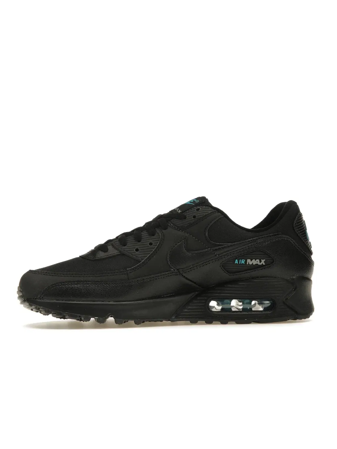 Мужские Кроссовки Lifestyle Nike Air Max 90 — изображение 3 из 4, черный/черный/синий