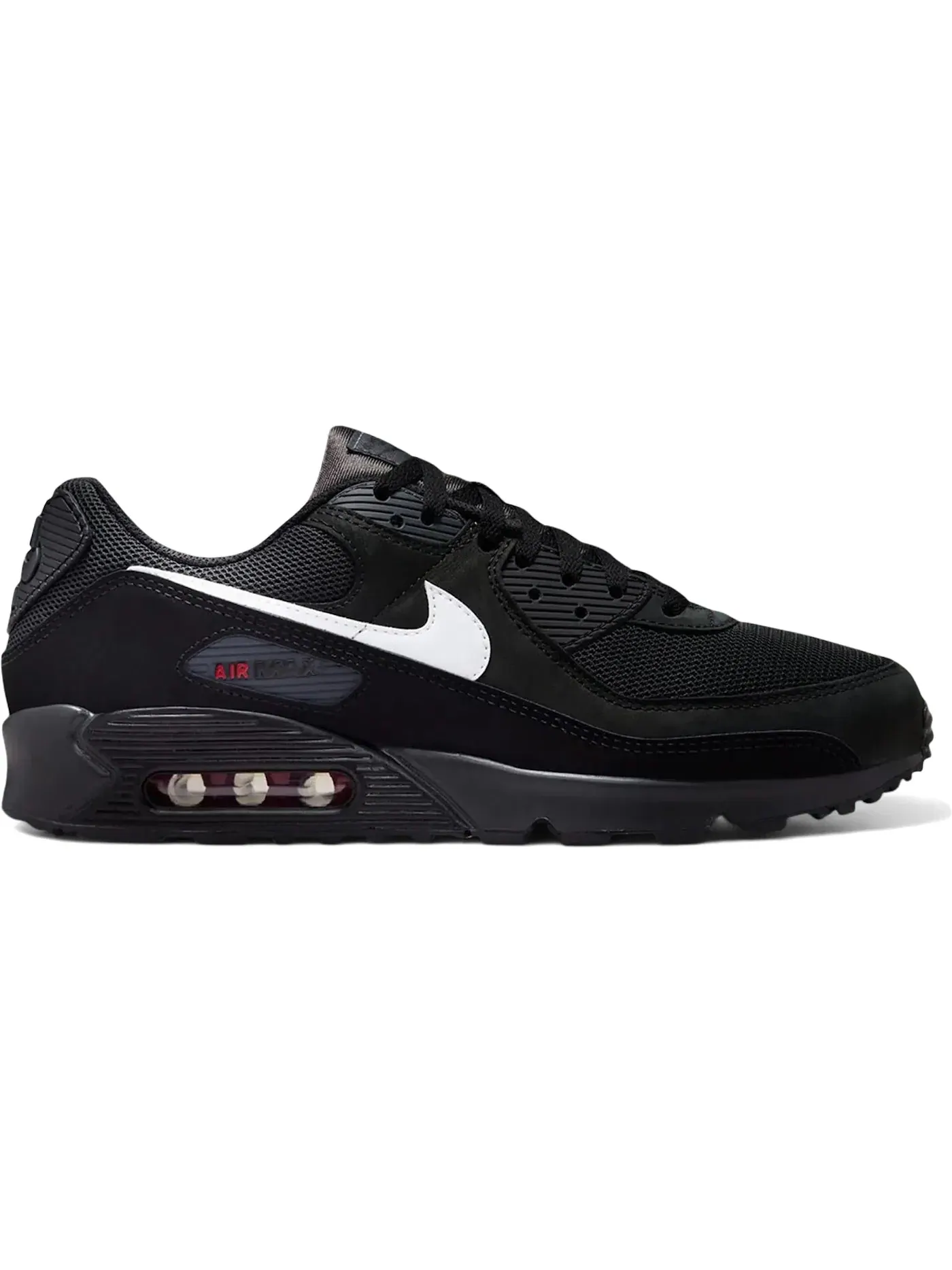 Мужские кроссовки Lifestyle Nike Air Max 90 — изображение 1 из 1, черный/красный/белый
