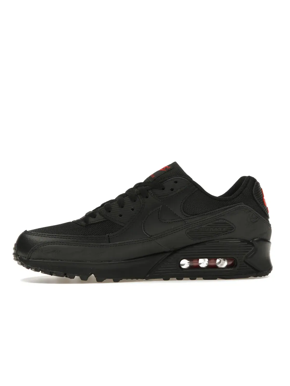 Мужские кроссовки Lifestyle Nike Air Max 90 — изображение 3 из 4, черный/черный/светлый