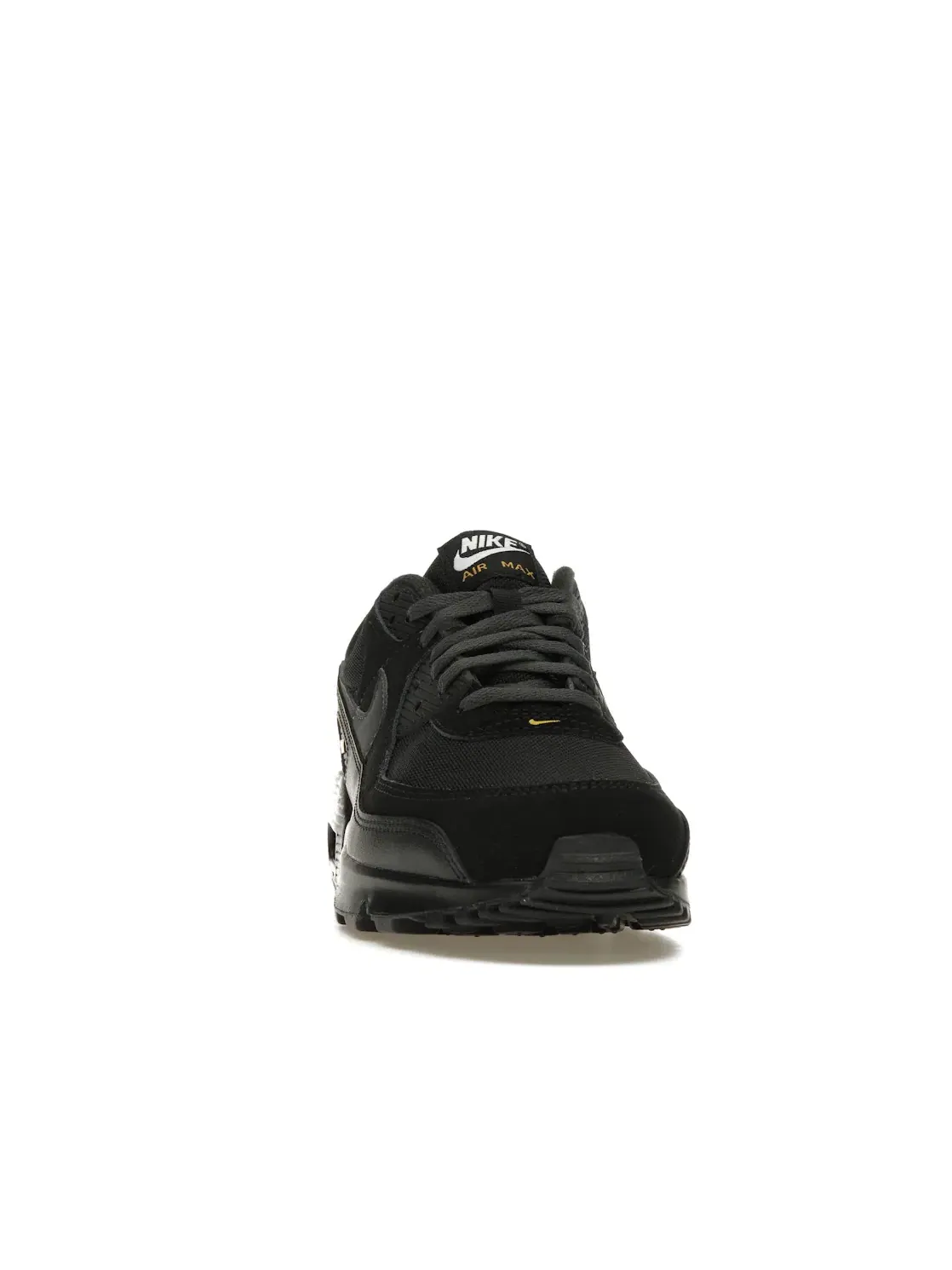 Мужские кроссовки с длинным шнурком Nike Air Max 90 — изображение 2 из 4, черный/желтый
