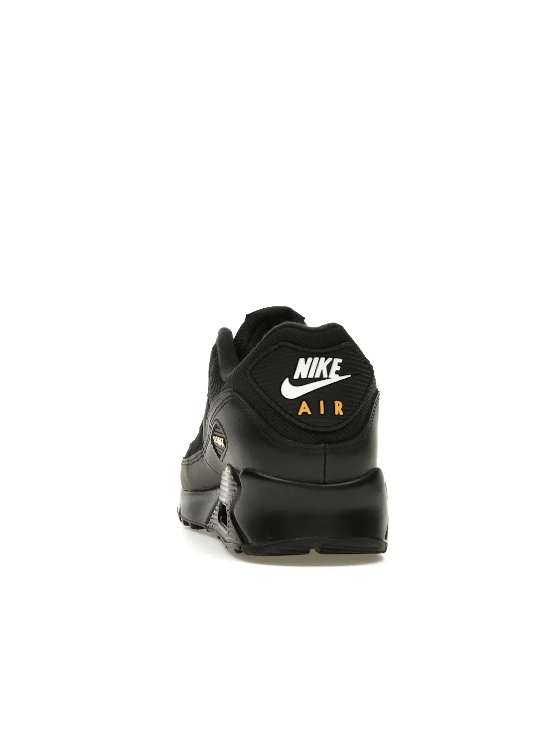 Мужские кроссовки с длинным шнурком Nike Air Max 90 — изображение 4 из 4, черный/желтый