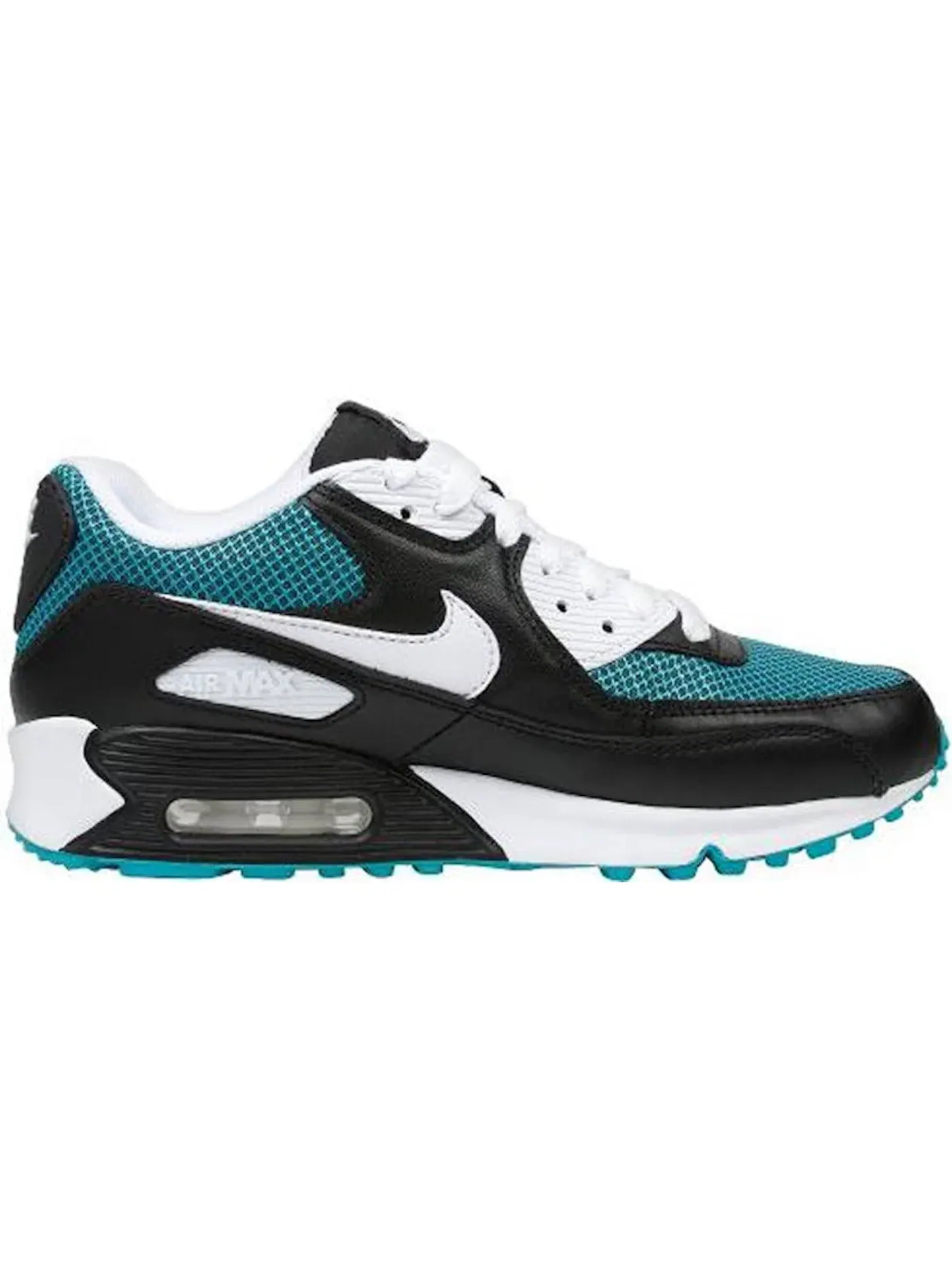 Мужские кроссовки Lifestyle Nike Air Max 90 — изображение 1 из 1, черный/белый-зеленый