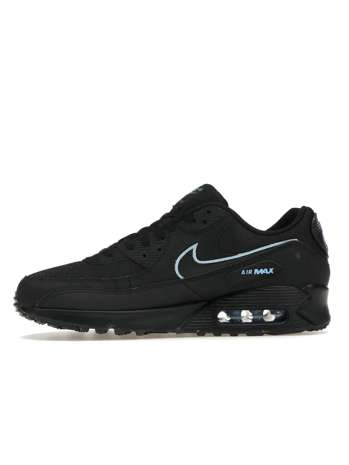 Мужские кроссовки Lifestyle Nike Air Max 90 — изображение 3 из 4, черный синий