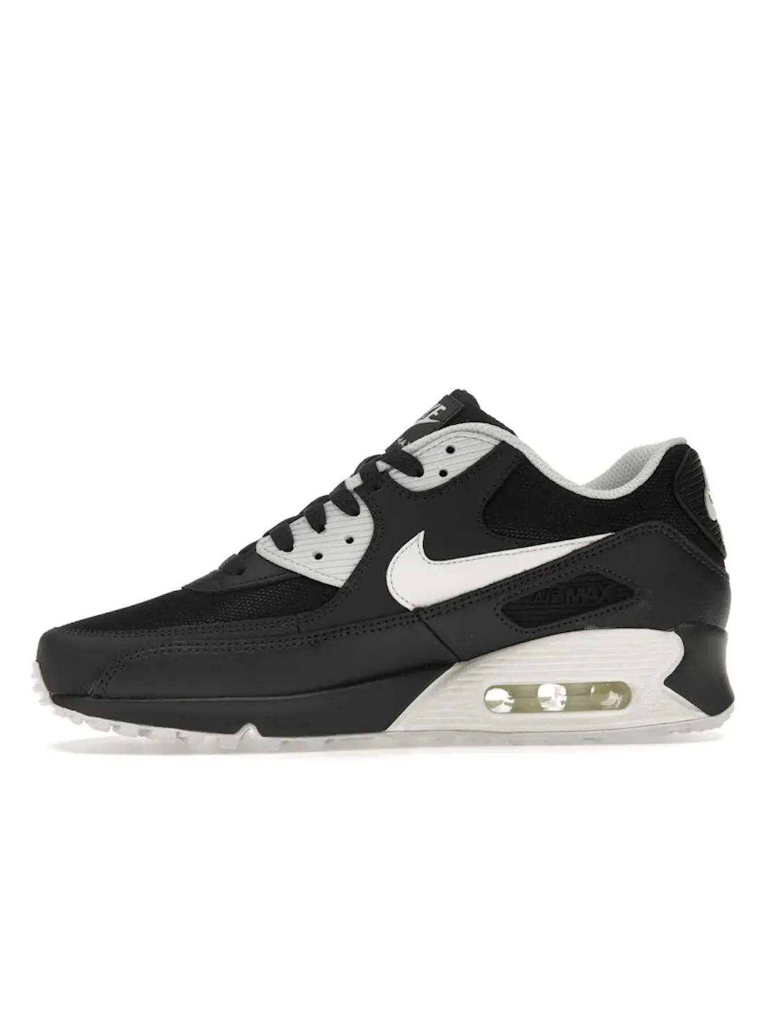 Мужские кроссовки с амортизацией Nike Air Max 90 Nike — изображение 3 из 4, белый-черный