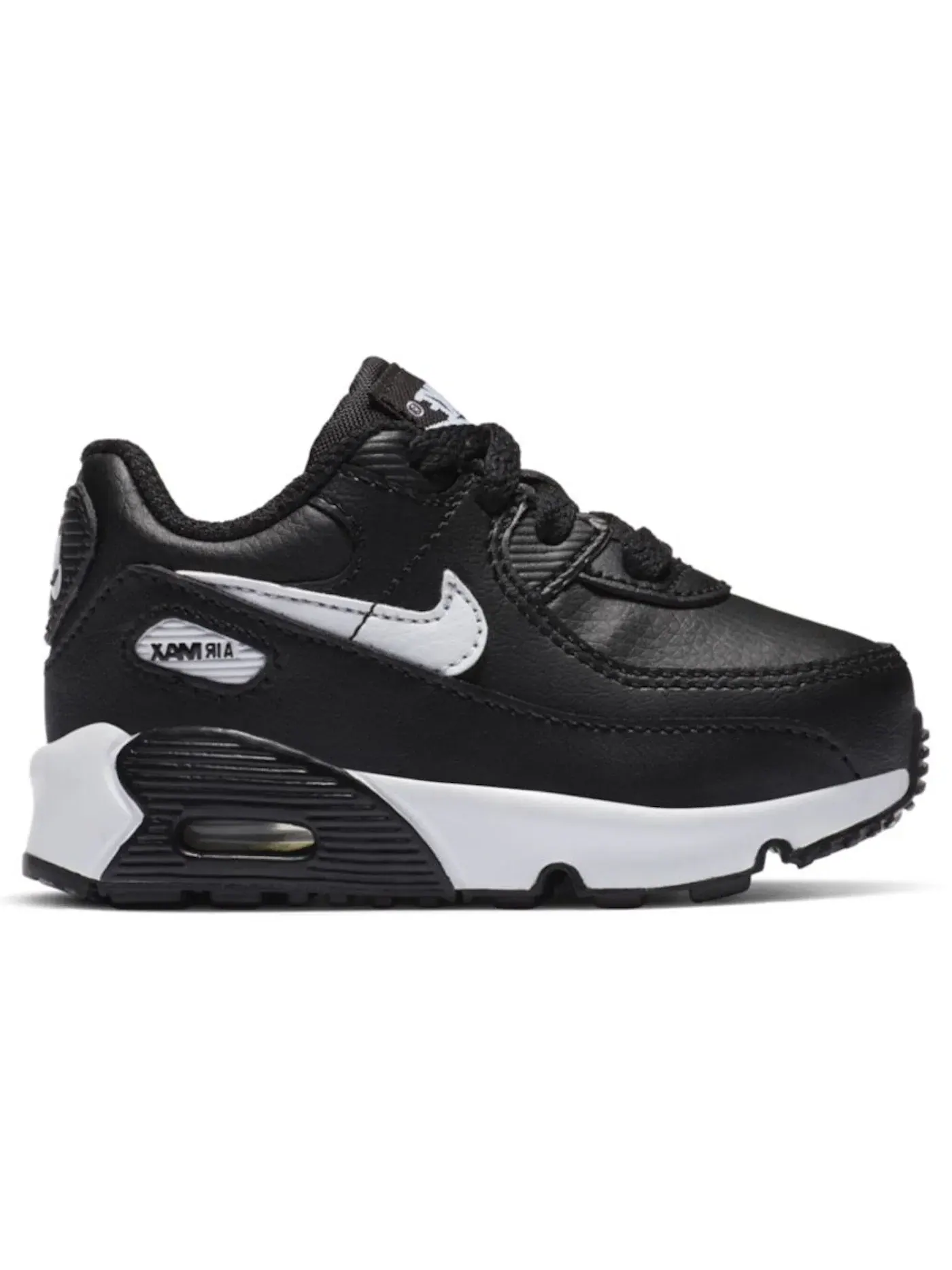 Детские кроссовки с повседневным стилем Nike Air Max 90 Nike — изображение 1 из 1, черный/черный/белый
