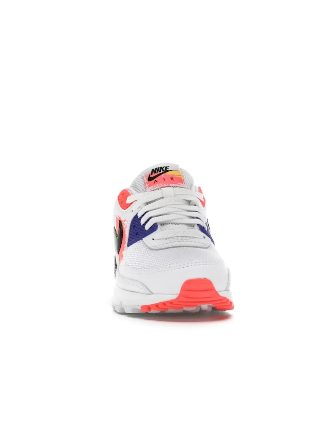 Женские кроссовки с принтом Nike Air Max 90 — изображение 2 из 4, белый/черный--яркий