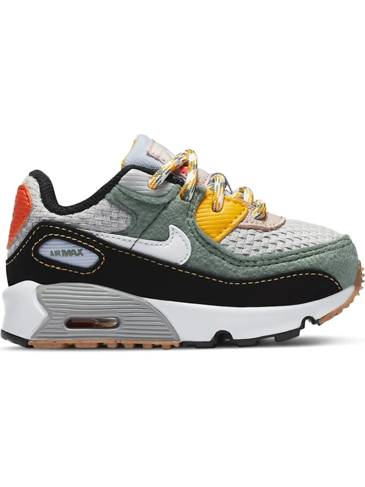 Детские кроссовки Lifestyle Nike Air Max 90 — изображение 1 из 1, черный-золотистый-белый