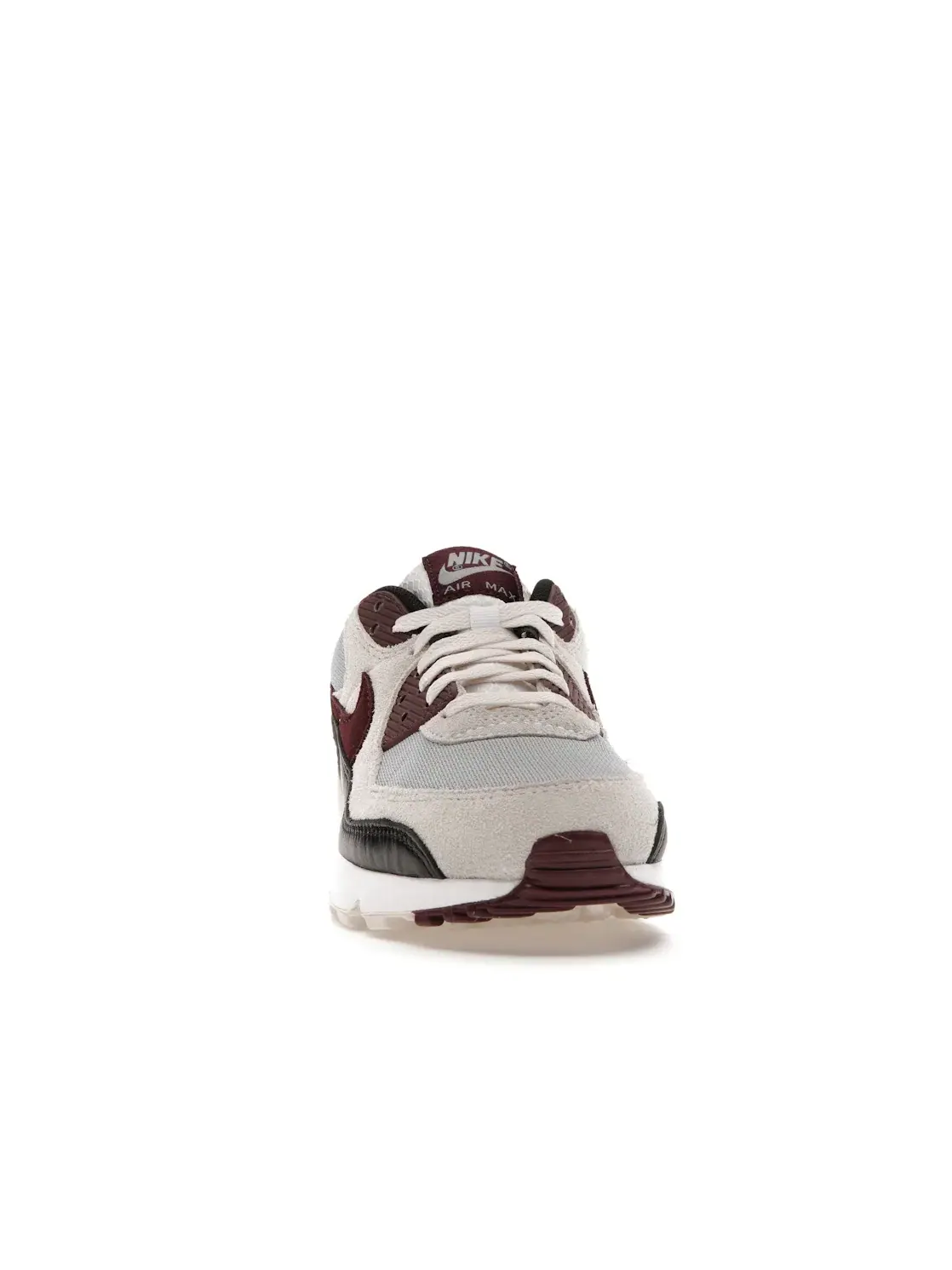 Мужские кроссовки для повседневной носки Nike Air Max 90 — изображение 2 из 4, серый/бордовый--черный