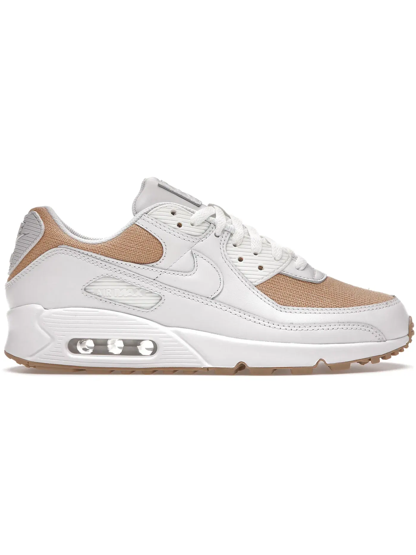 Мужские кроссовки из мешковины Nike Air Max 90 — изображение 1 из 1, белый/кремовый