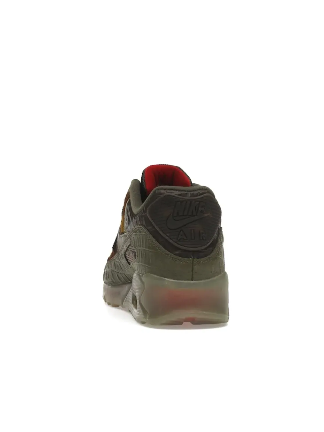 Мужские кроссовки с камуфляжным принтом Nike Air Max 90 — изображение 4 из 4, хаки/хаки-красный