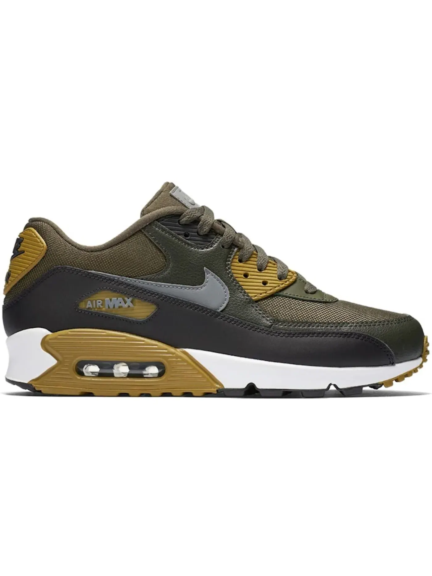 Мужские кроссовки Lifestyle Nike Air Max 90 — изображение 1 из 1, хаки/черный--серый