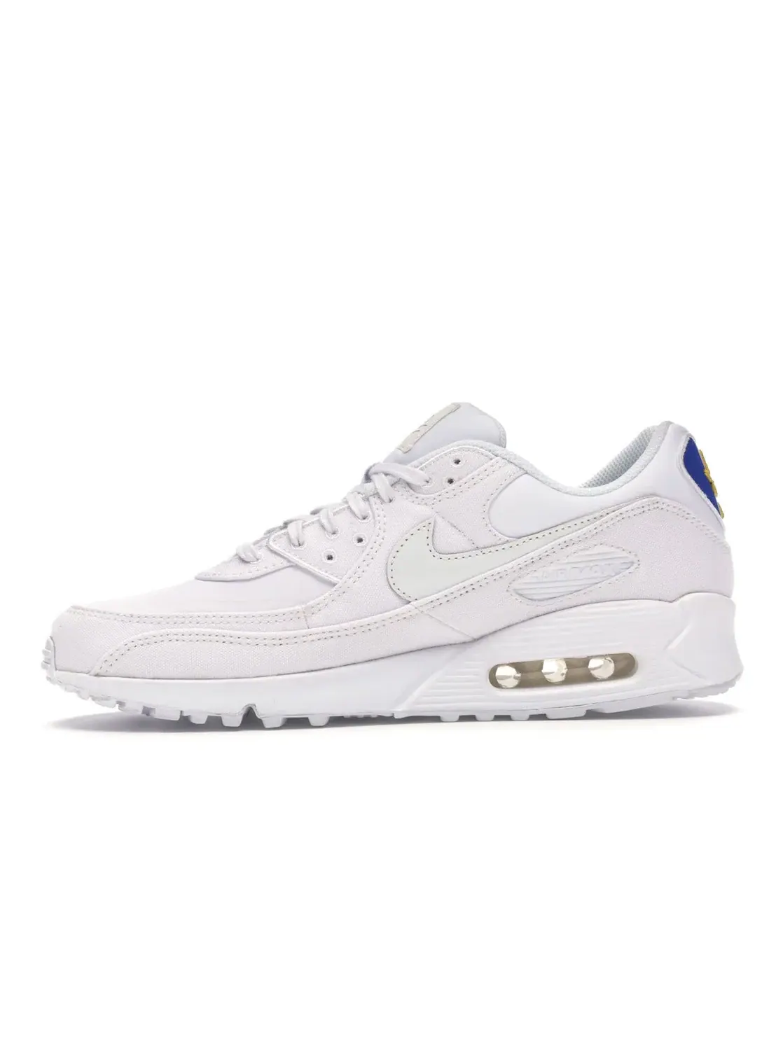 Мужские кроссовки Lifestyle с принтом Nike Air Max 90 — изображение 3 из 4, белый/синий