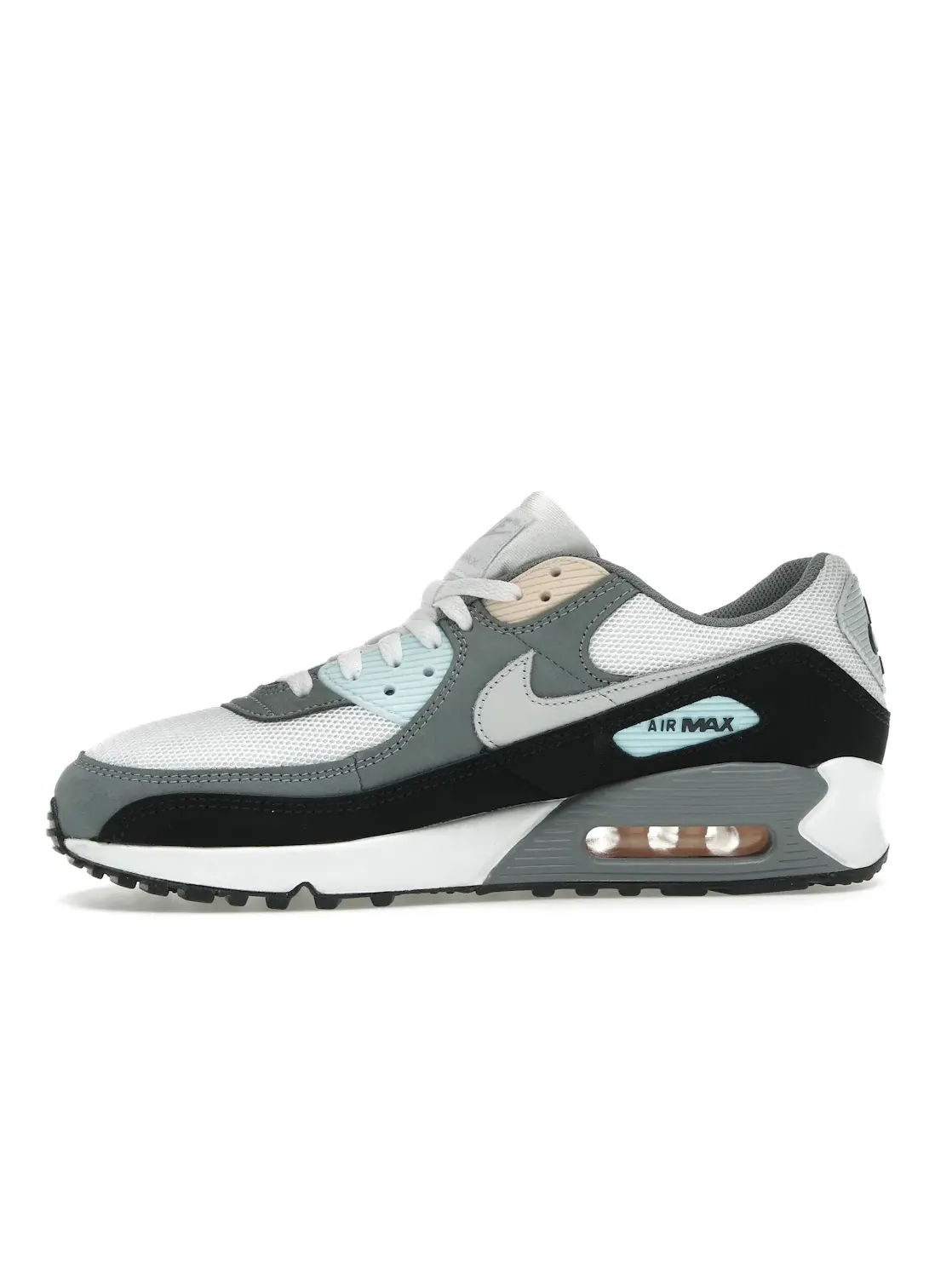 Мужские кроссовки Lifestyle Nike Air Max 90 — изображение 3 из 4, серый платиновый черный