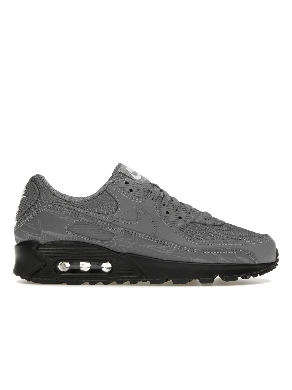 Мужские кроссовки Lifestyle Nike Air Max 90 — изображение 1 из 4, серый/черный/белый/серый