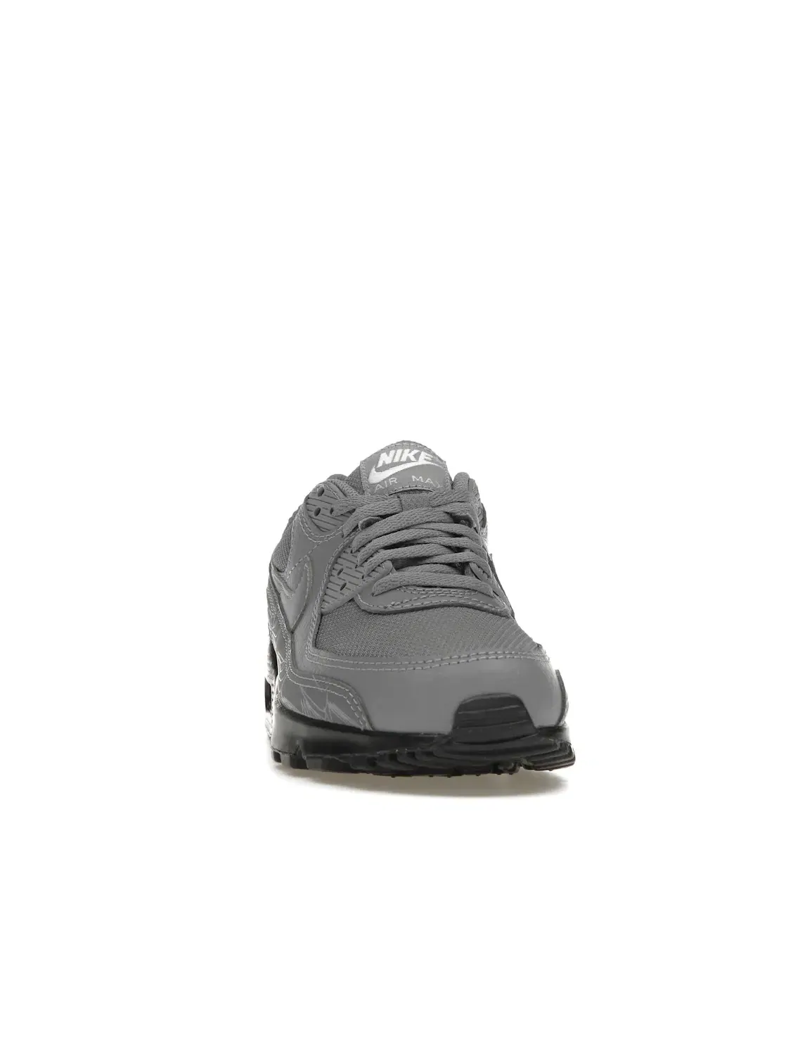 Мужские кроссовки Lifestyle Nike Air Max 90 — изображение 2 из 4, серый/черный/белый/серый