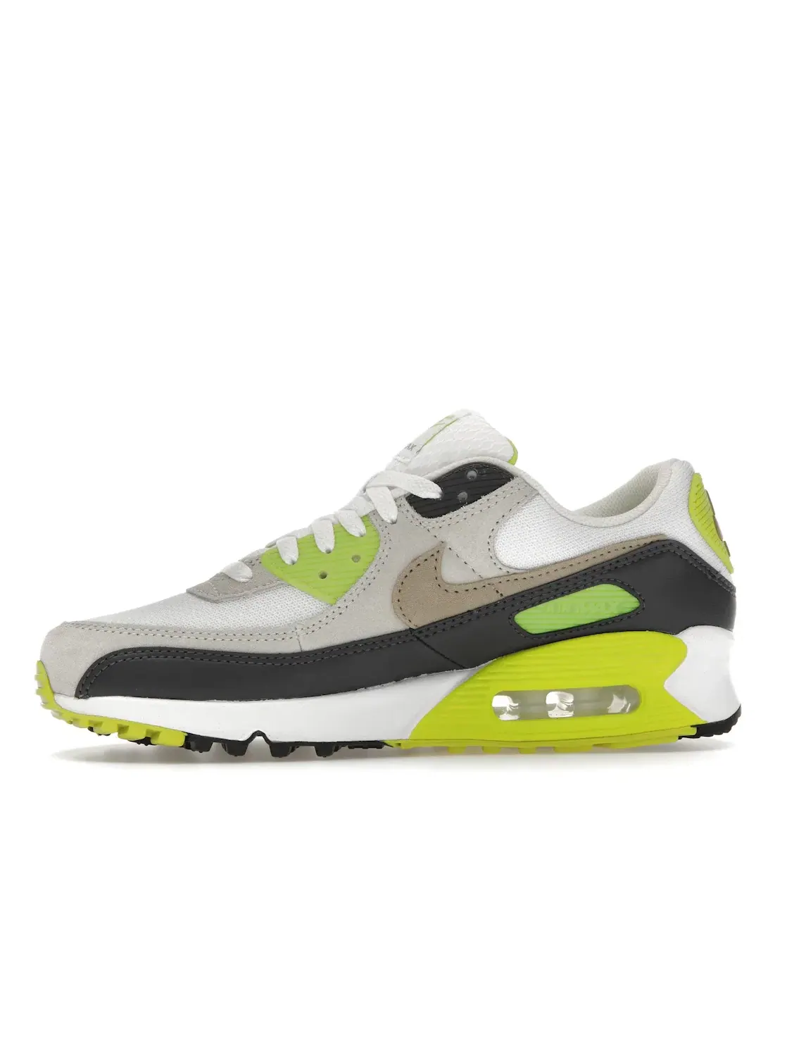 Мужские кроссовки Lifestyle Nike Air Max 90 — изображение 3 из 4, белый//темный серый/хаки