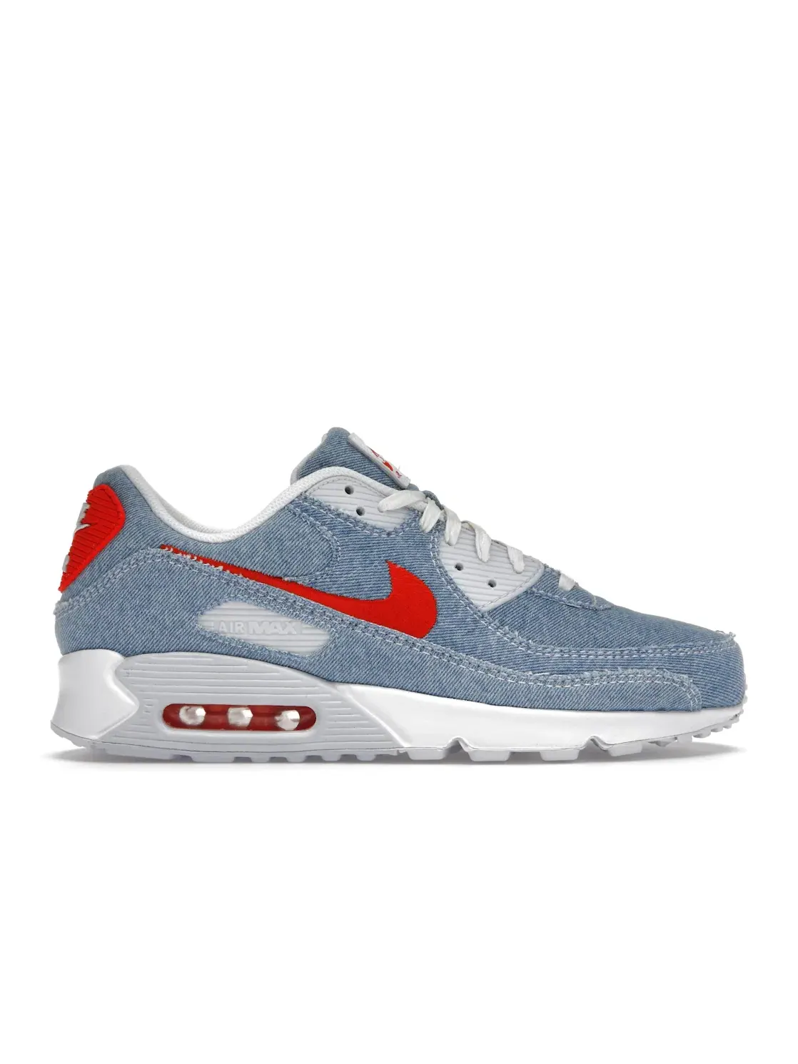 Мужские кроссовки lifestyle с джинсовым верхом Nike Air Max 90 — изображение 1 из 4, синий/джинсовый синий