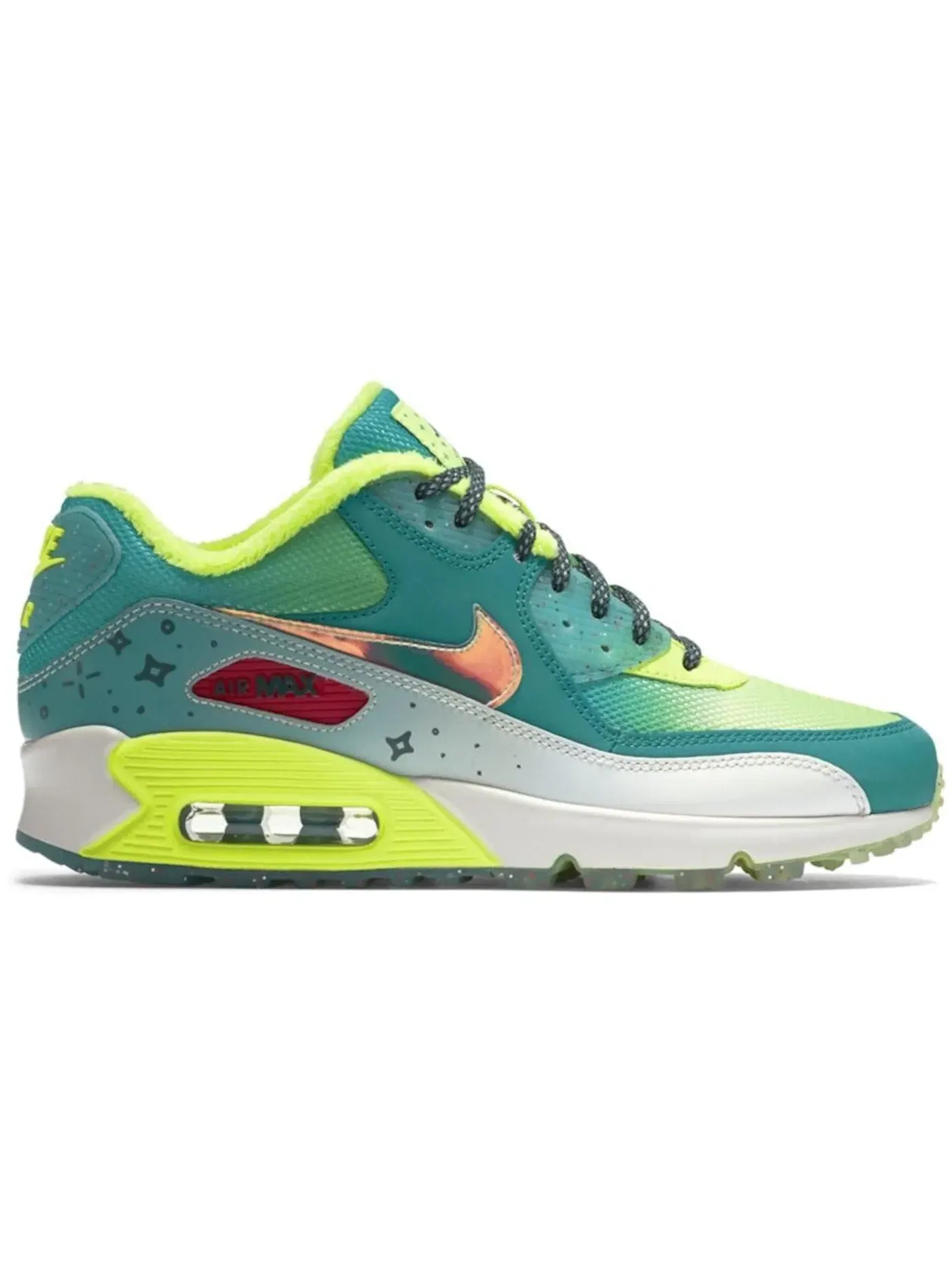 Женские кроссовки Lifestyle Nike Air Max 90 — изображение 1 из 1, мульти-/зеленый