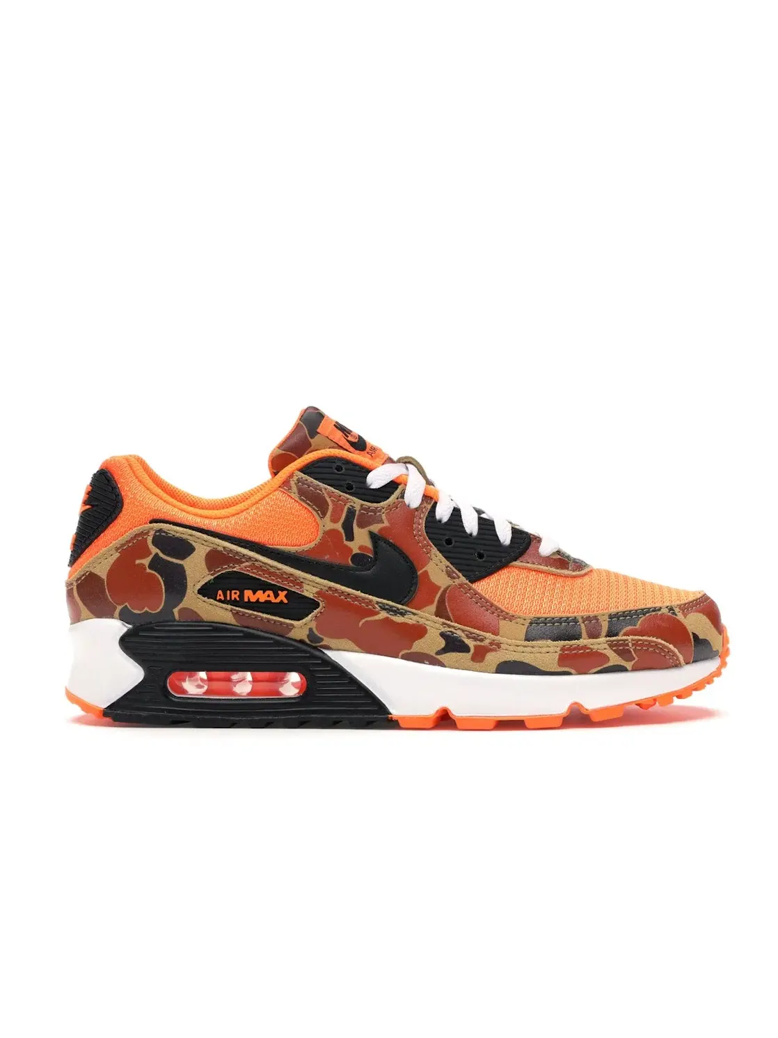 Мужские кроссовки Lifestyle с камуфляжным принтом Nike Air Max 90 — изображение 1 из 4, оранжевый/черный
