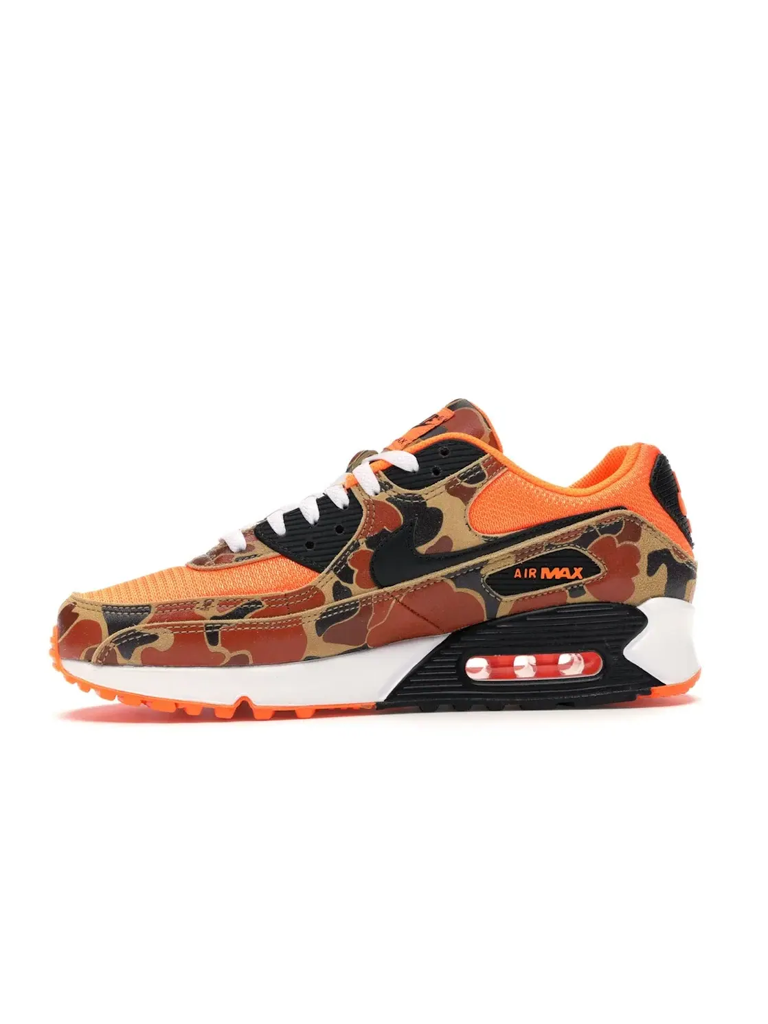 Мужские кроссовки Lifestyle с камуфляжным принтом Nike Air Max 90 — изображение 3 из 4, оранжевый/черный
