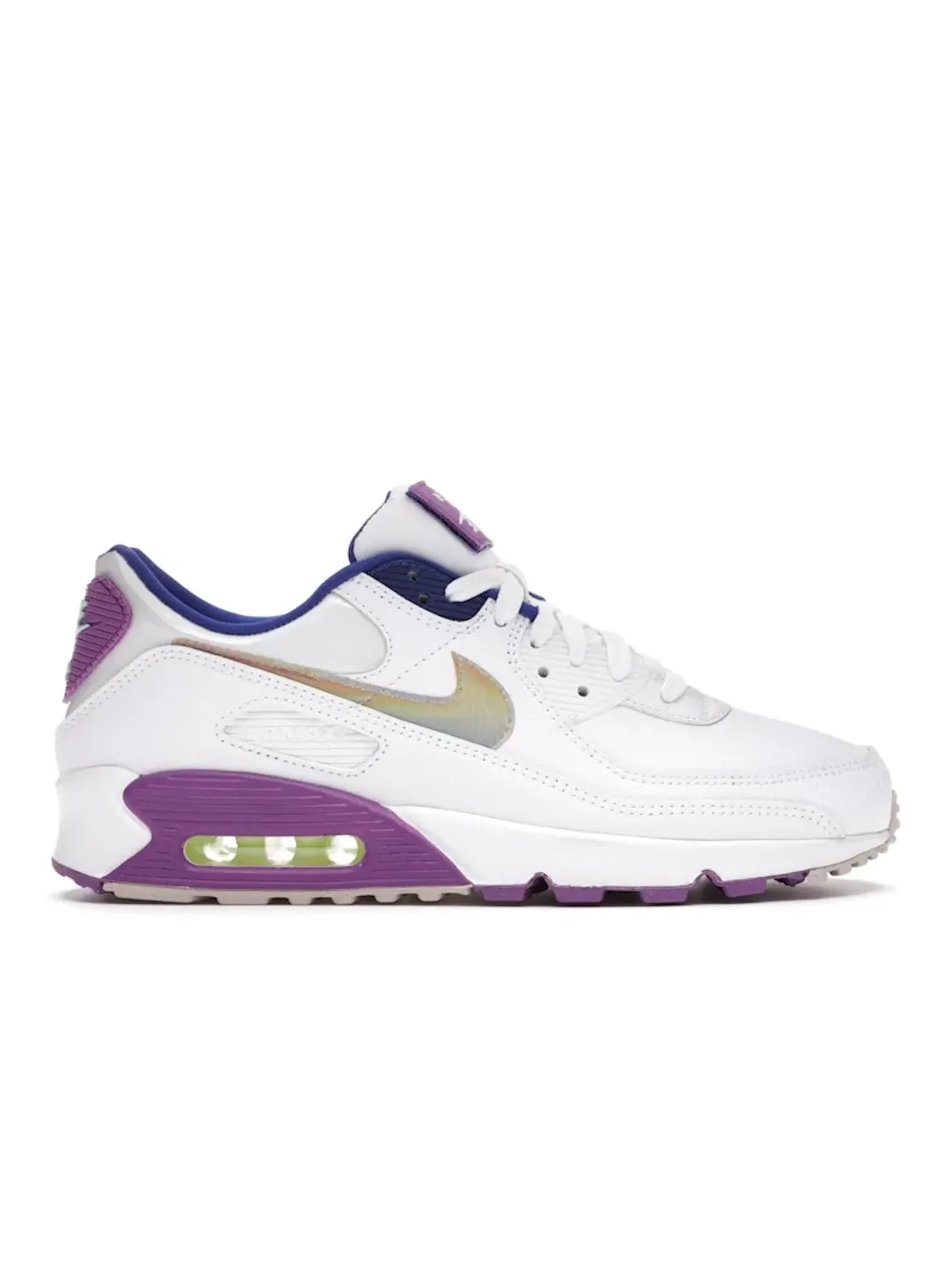 Женские кроссовки Lifestyle Nike Air Max 90 — изображение 1 из 4, белый/мульти--фиолетовый