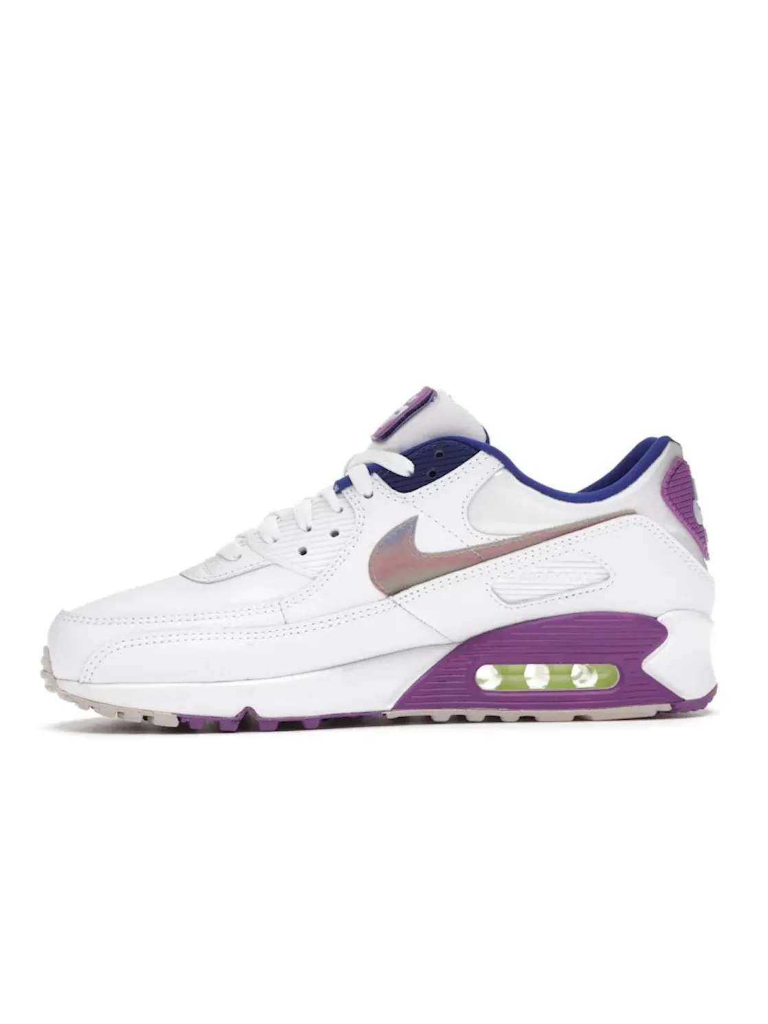 Женские кроссовки Lifestyle Nike Air Max 90 — изображение 3 из 4, белый/мульти--фиолетовый